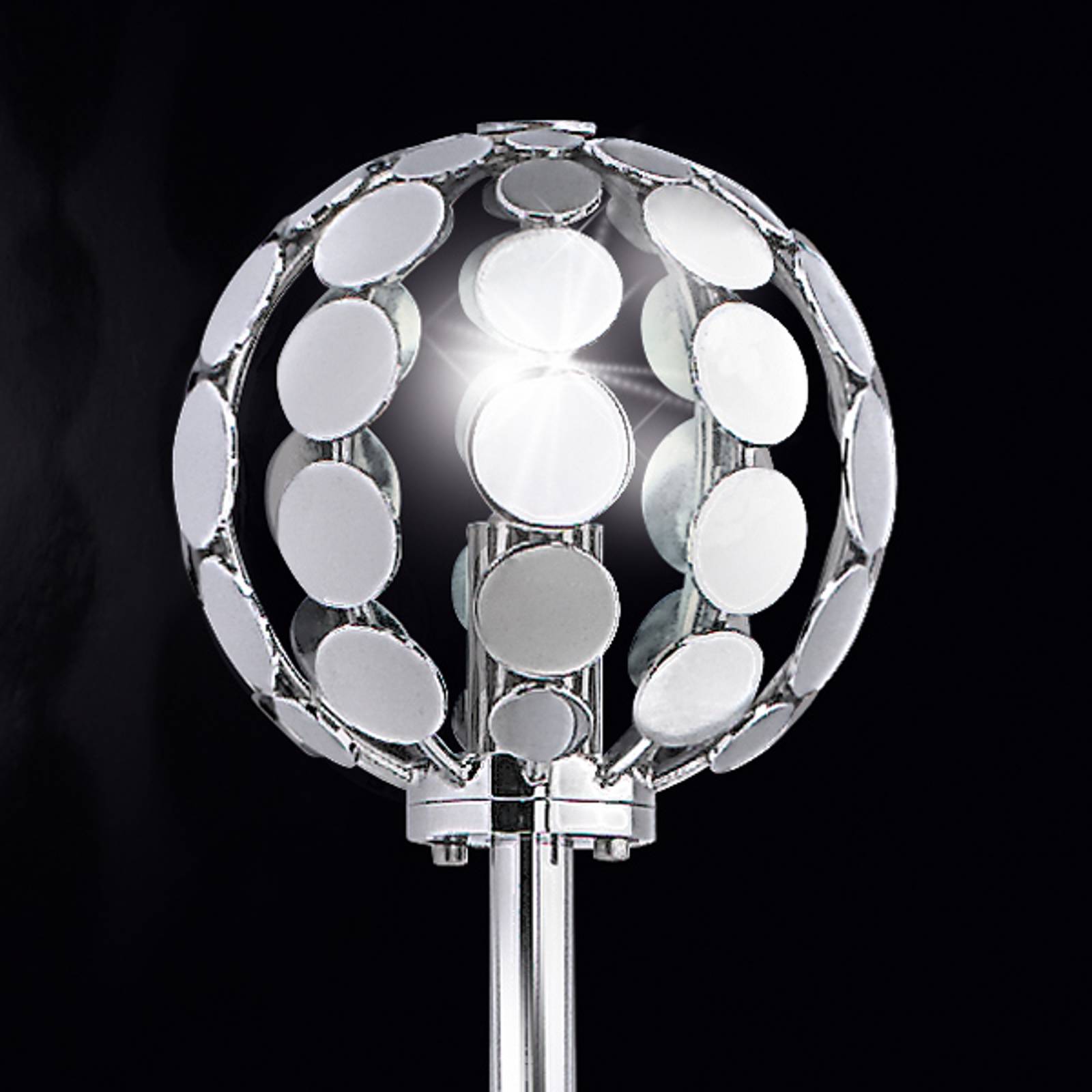 Vägglampa Sfera med röd accent, 184 cm