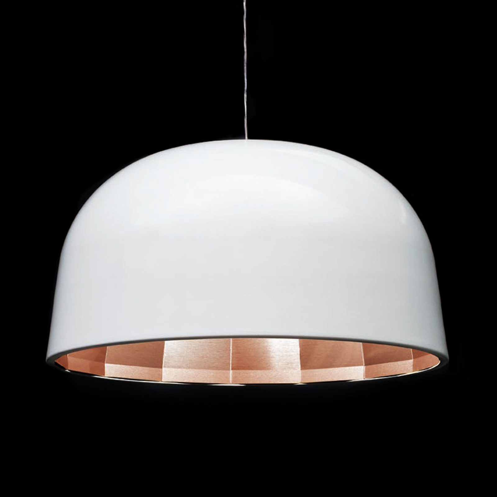 Oluce Empty - LED-hänglampa i vitt, 59 cm