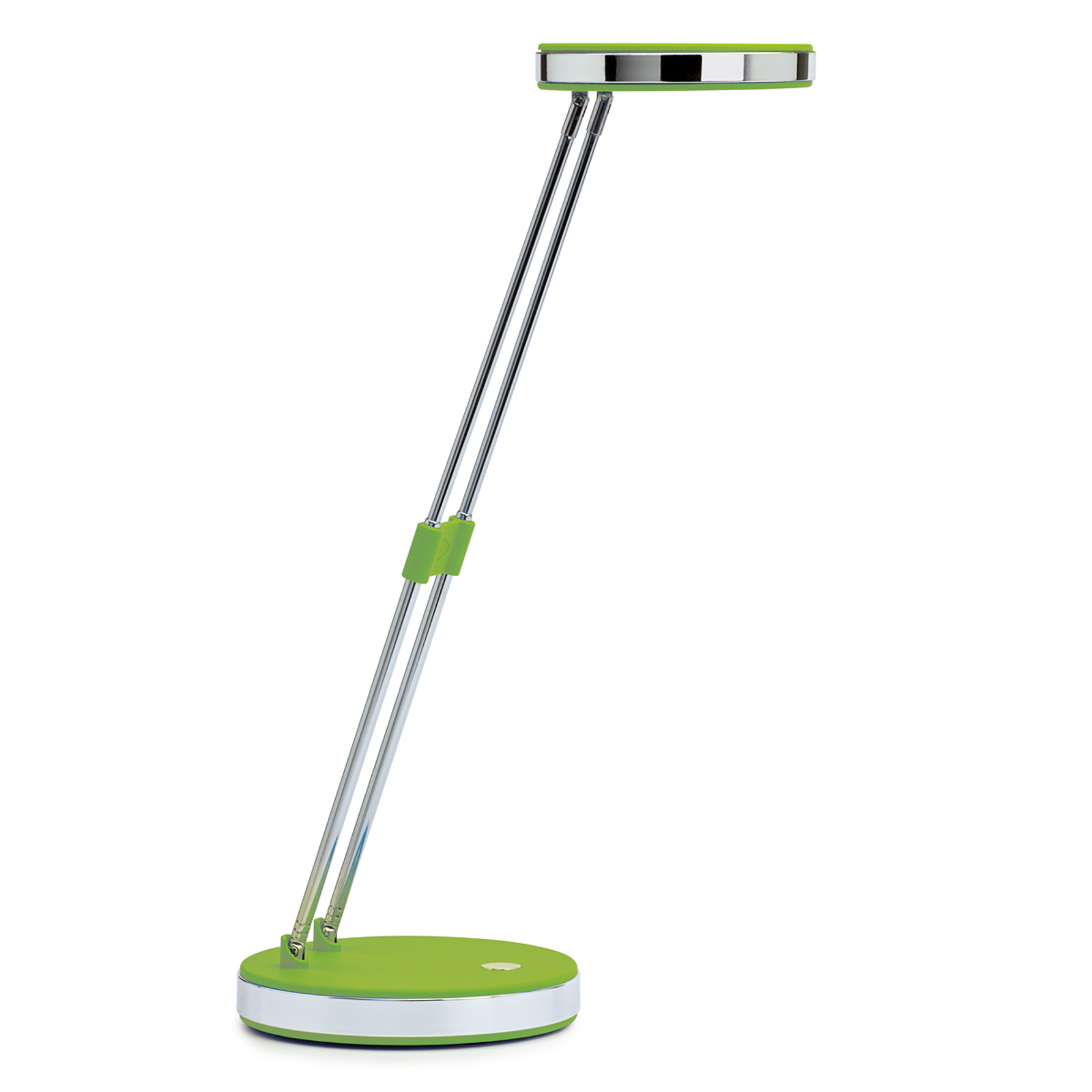 Trendig LED-skrivbordslampa Puck i grönt