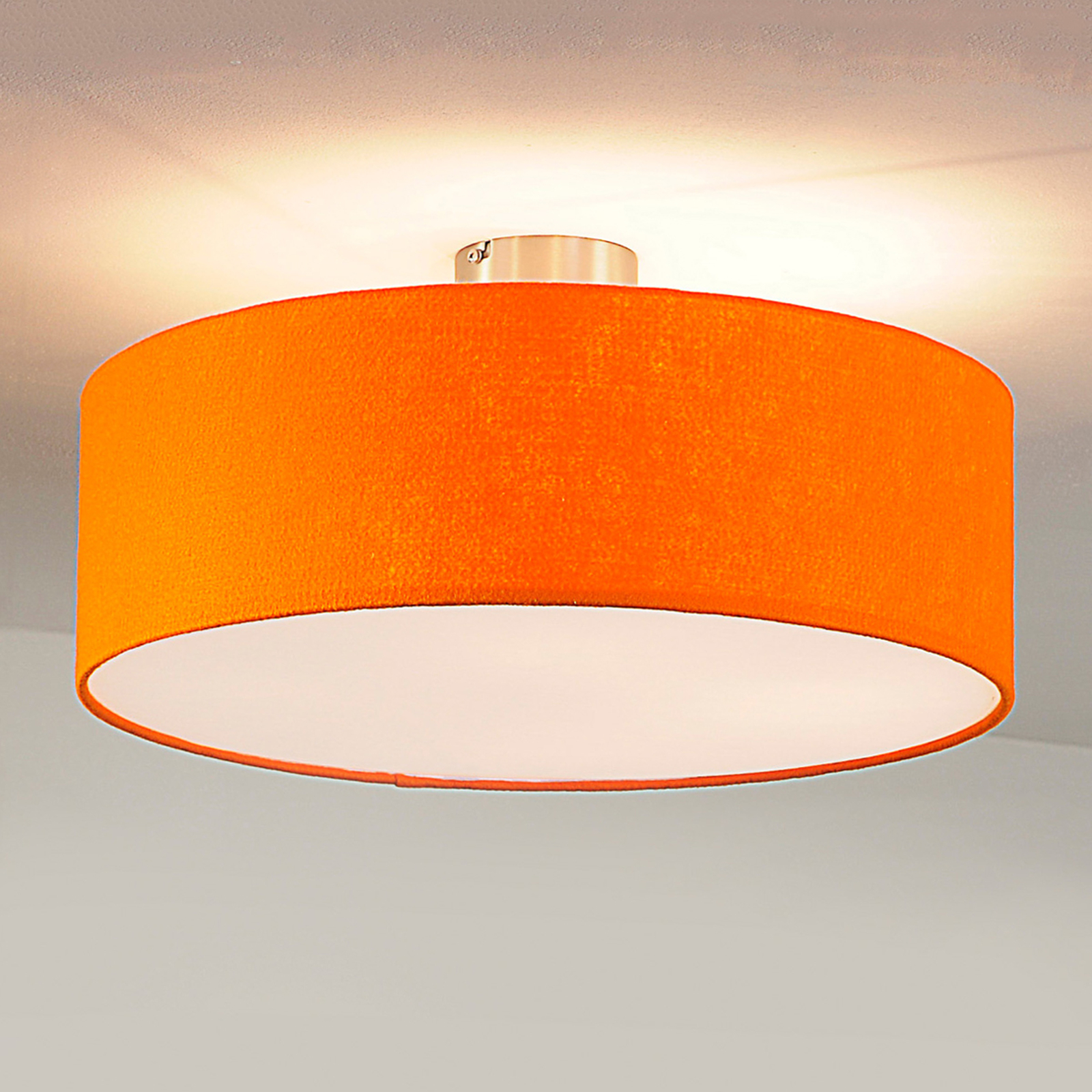 Taklampa Gala, 50 cm, filtskärm orange