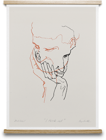 I think Not 02 Poster 70x100 cm