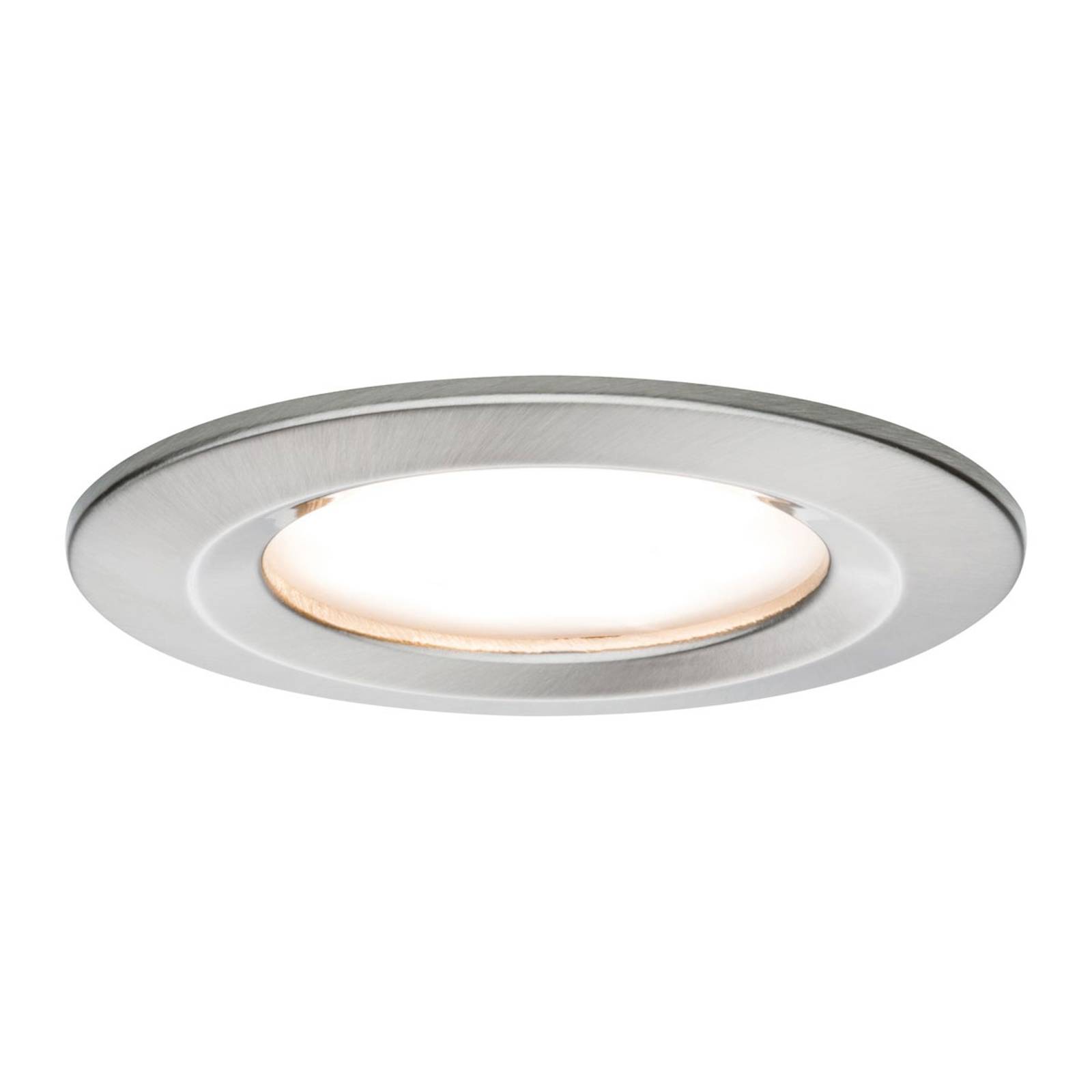 Paulmann 3-pack LED-spotlight Slim Coin, järn
