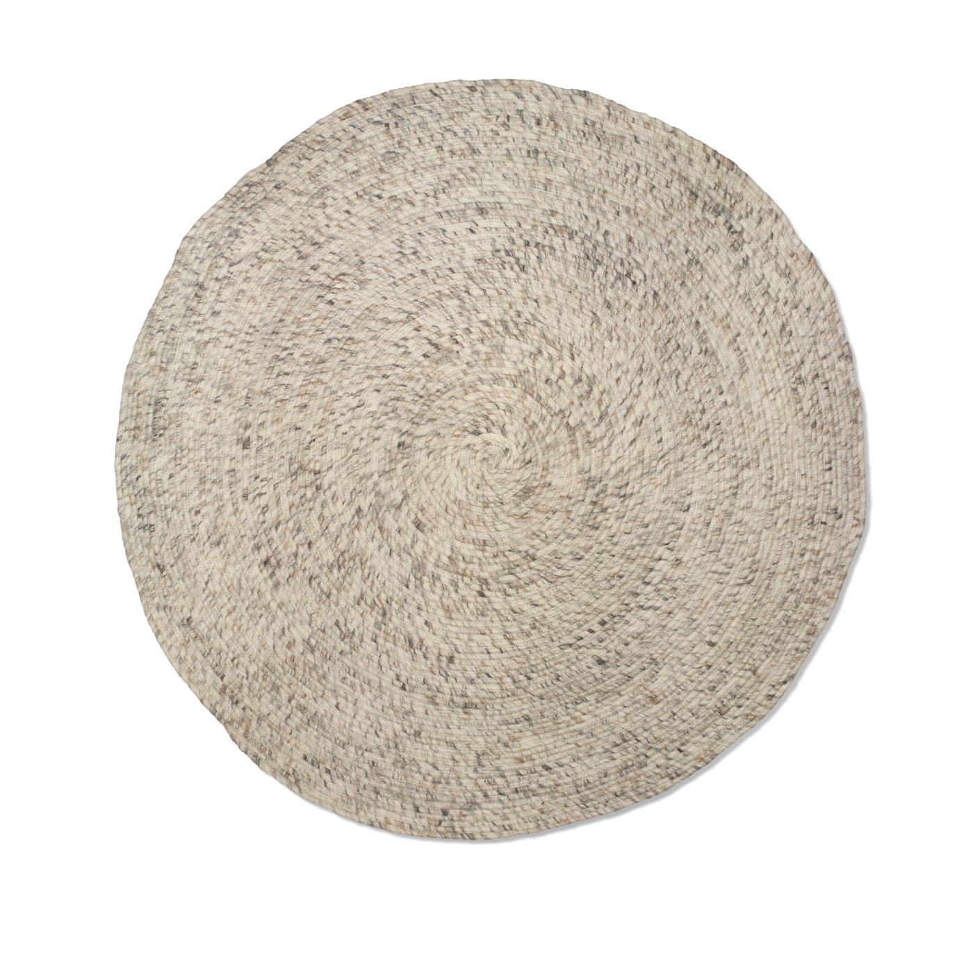 Rund ullmatta Merino beige 160 cm, Classic Collection