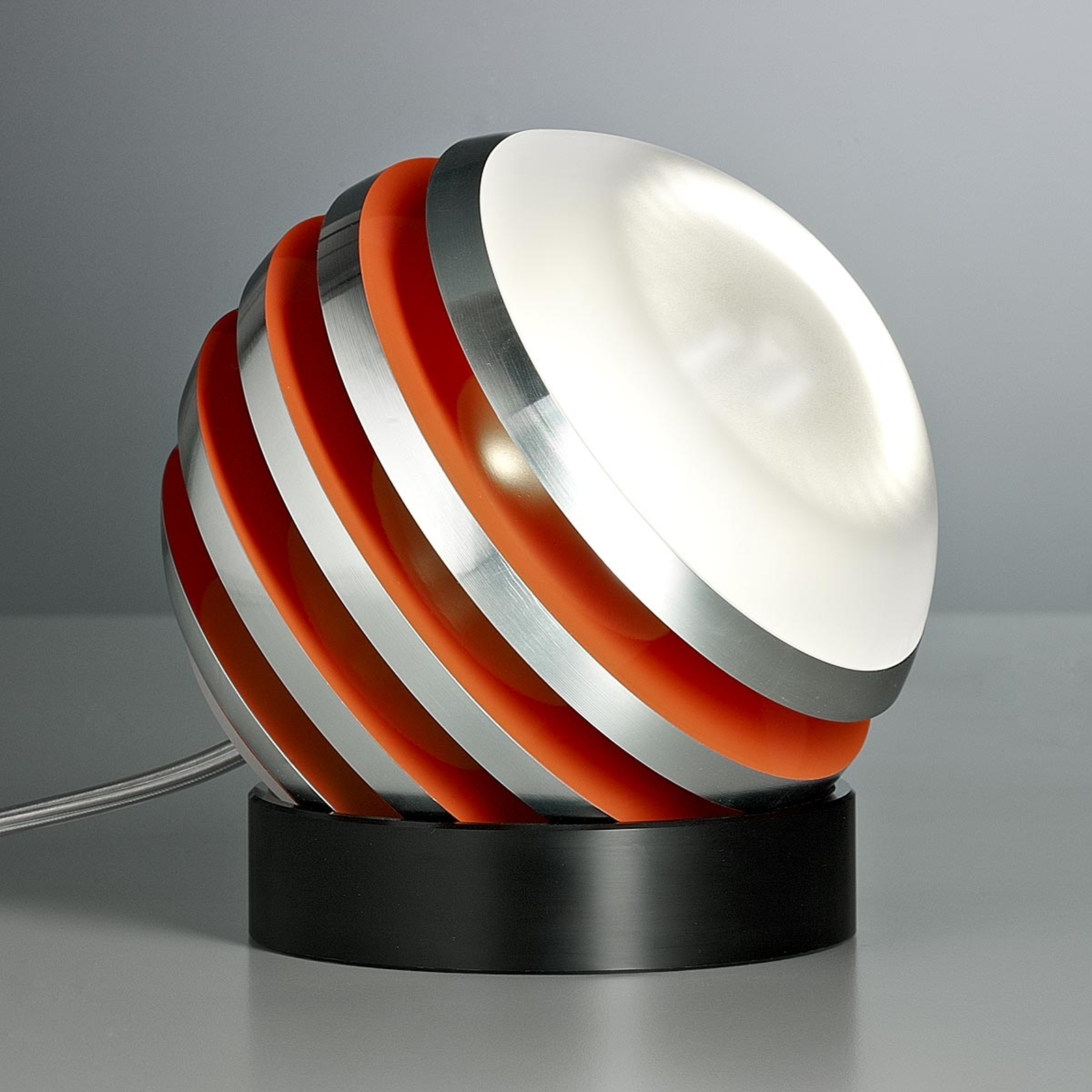 Orange, originell LED-bordslampa BULO