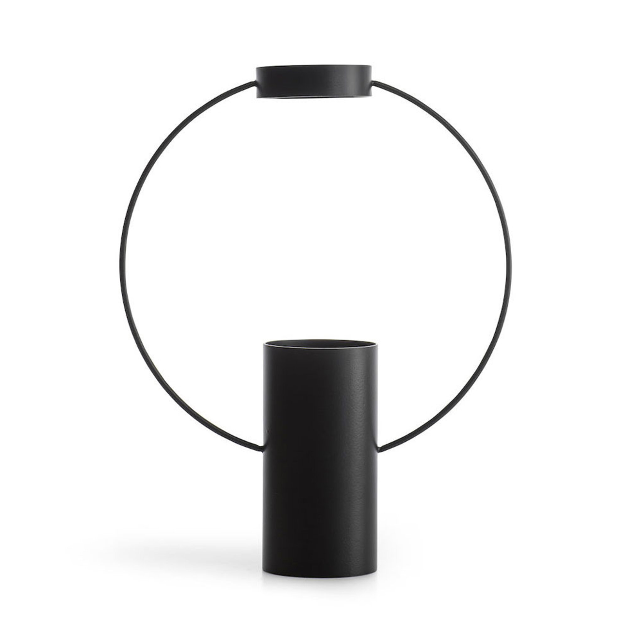 Moon vas svart stor 30 cm, H 300 mm B 235 mm