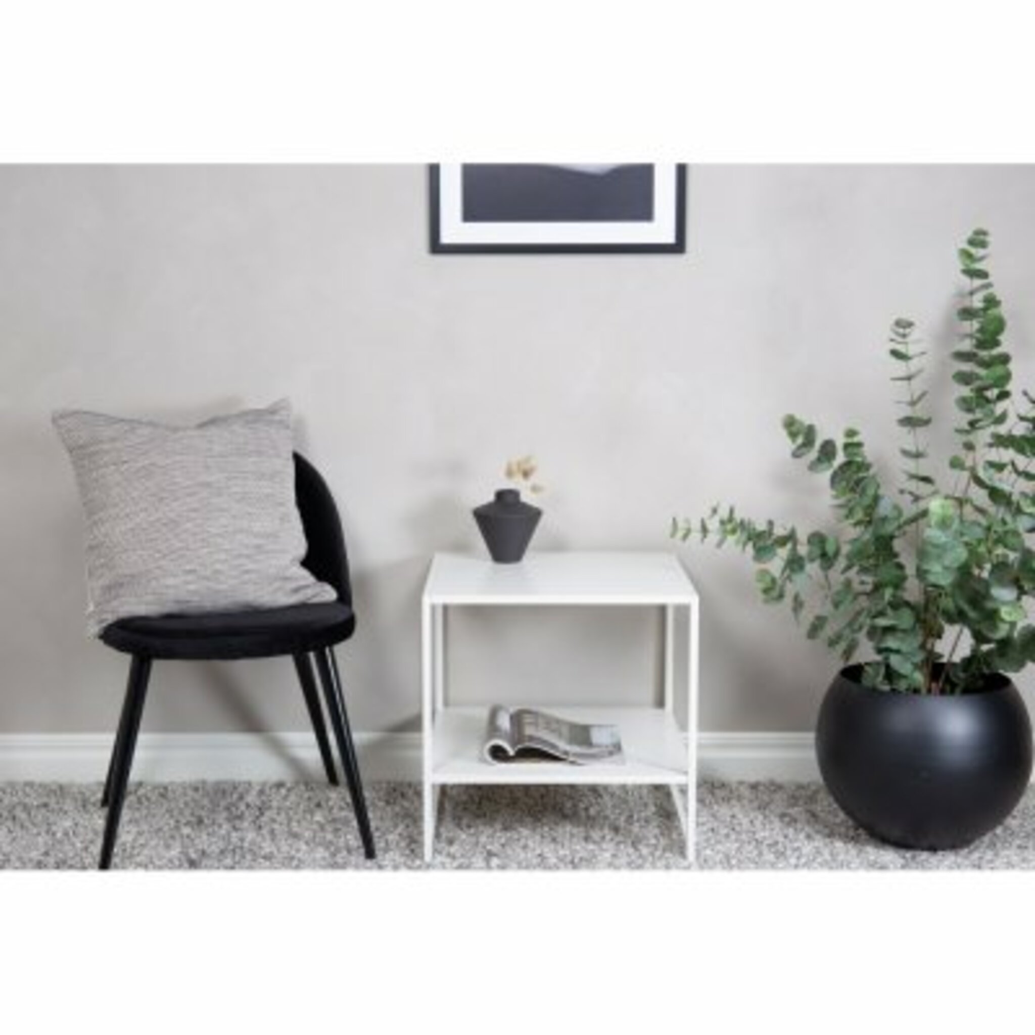 Avlastningsbord Staal, 50cm, vit