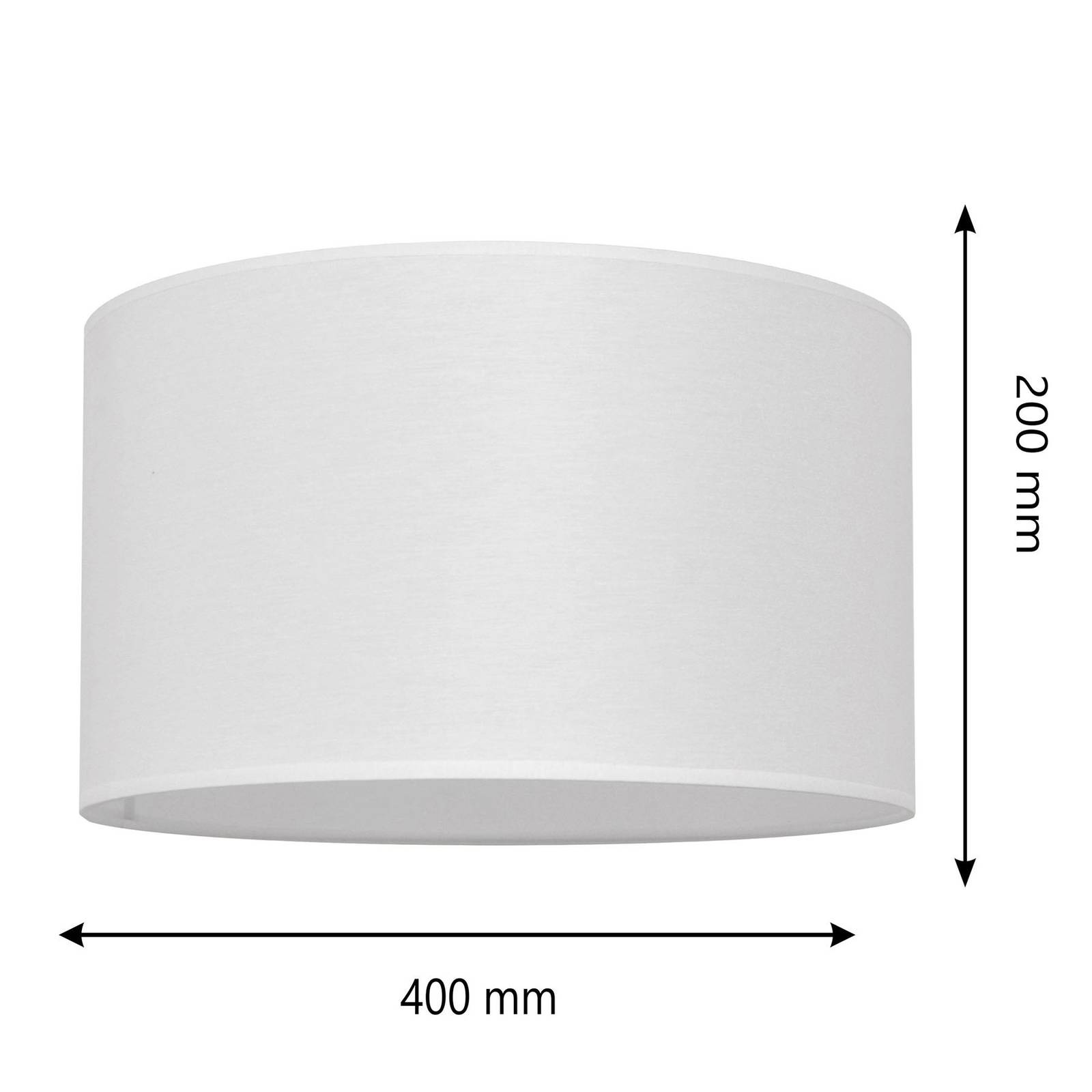 Lampskärm Alba, Ø 40 cm, E27, vit