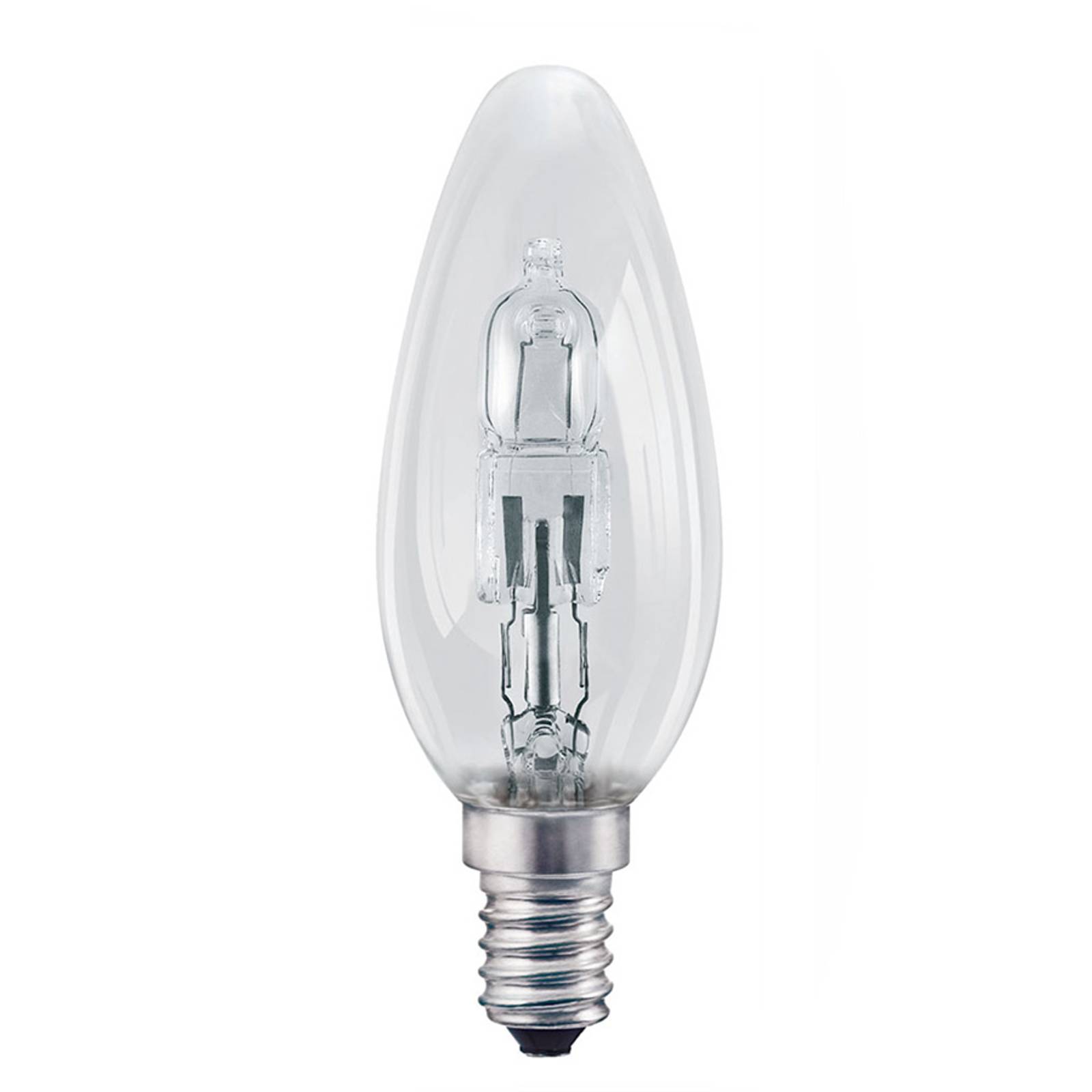 E14 20W klar Halogen Classic B stearinljusform