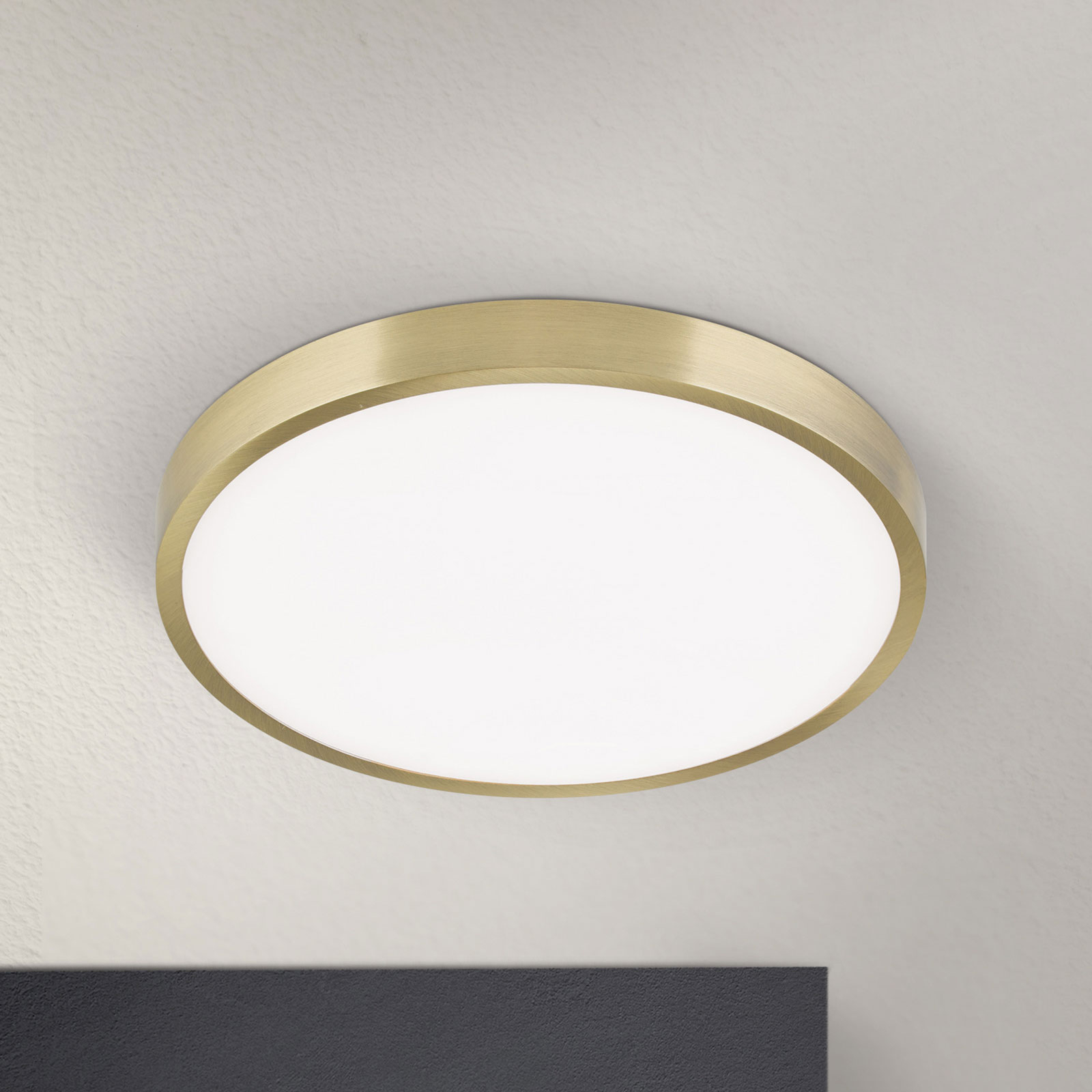 LED-taklampa Bully med patinoptik, 24 cm