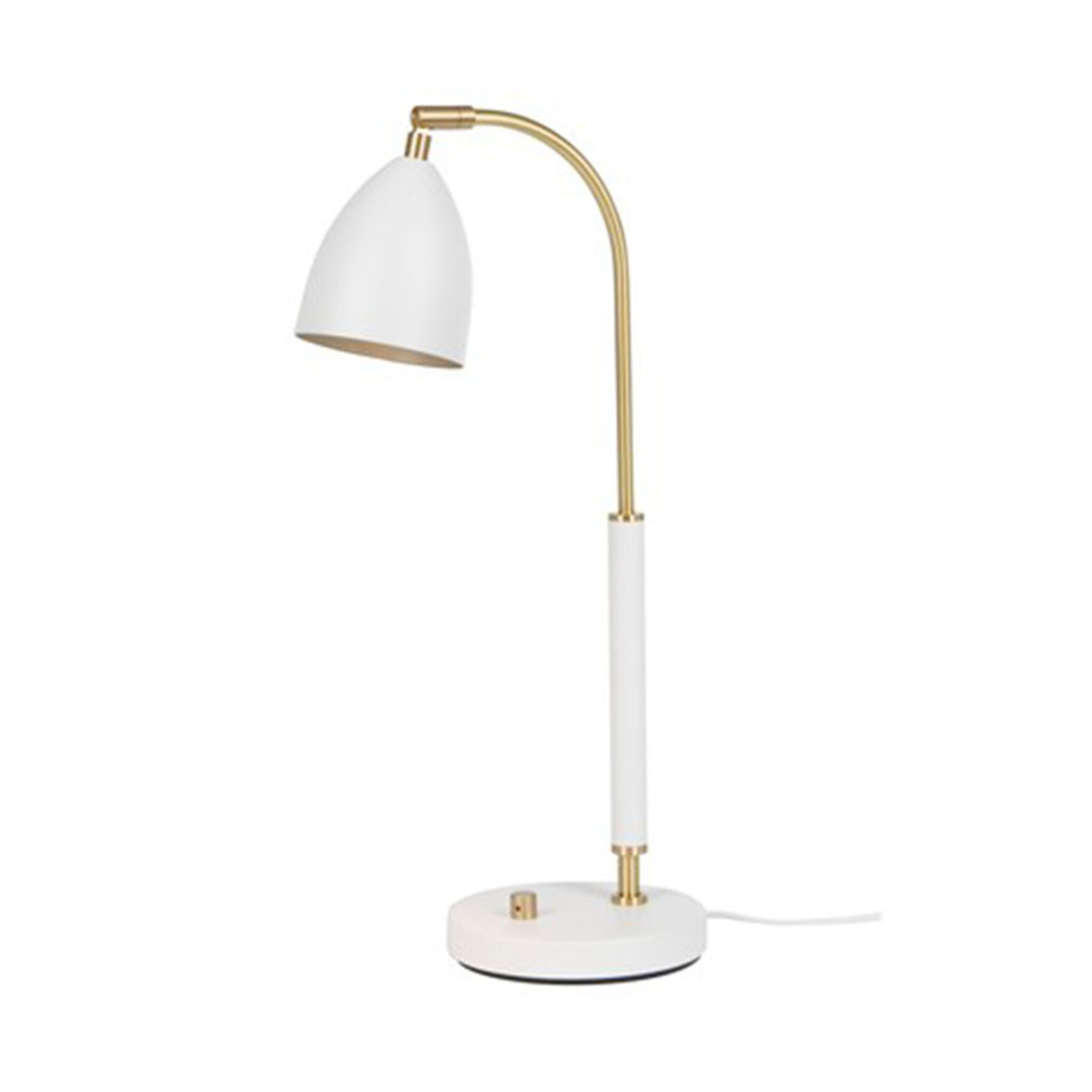 Bordlampa Deluxe 50,7cm Vit/Mässing