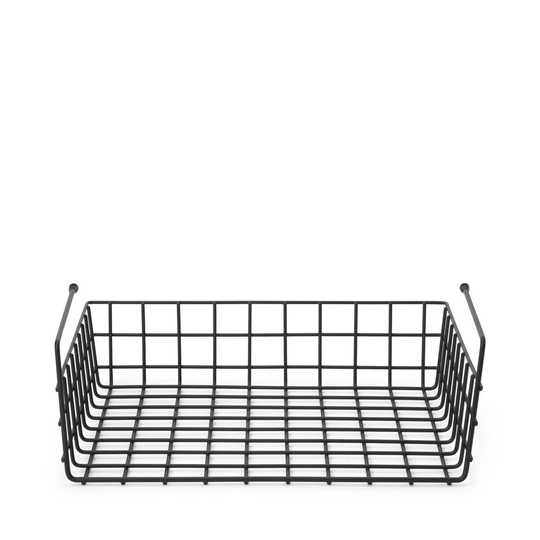 Hängkorg Metall 7,5x30cm Svart