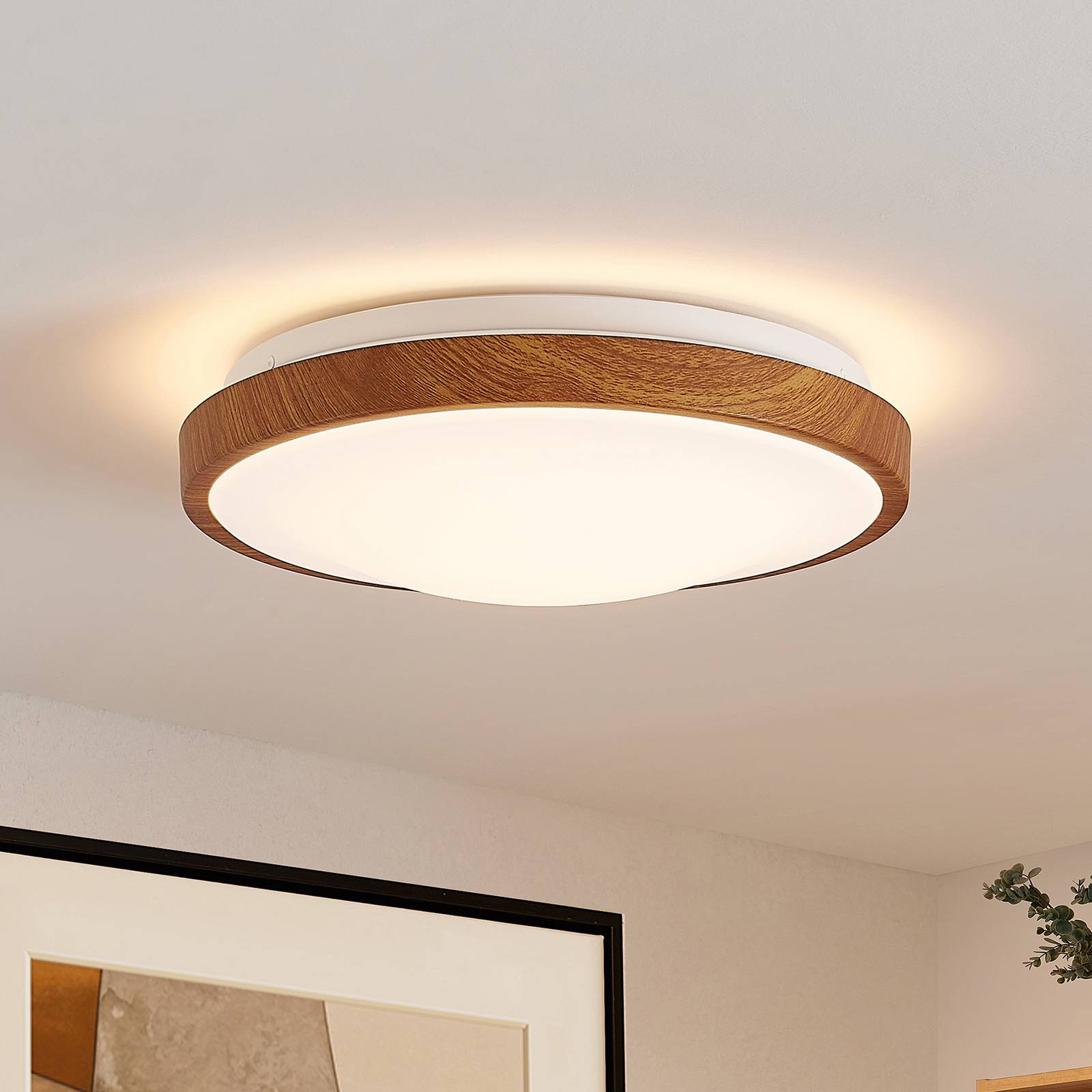 Lindby Myte LED-taklampa, rund, 29,5 cm