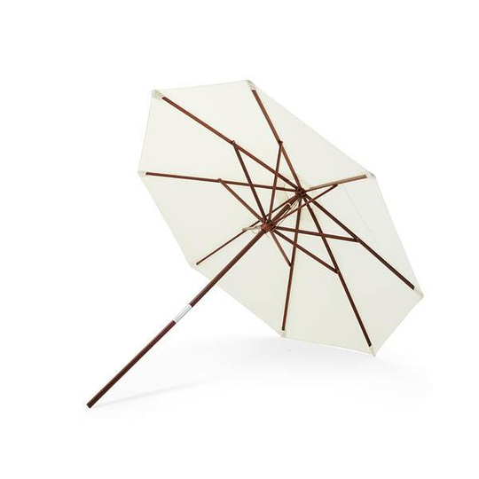 Catania parasoll 270 cm vit / trä Skagerak