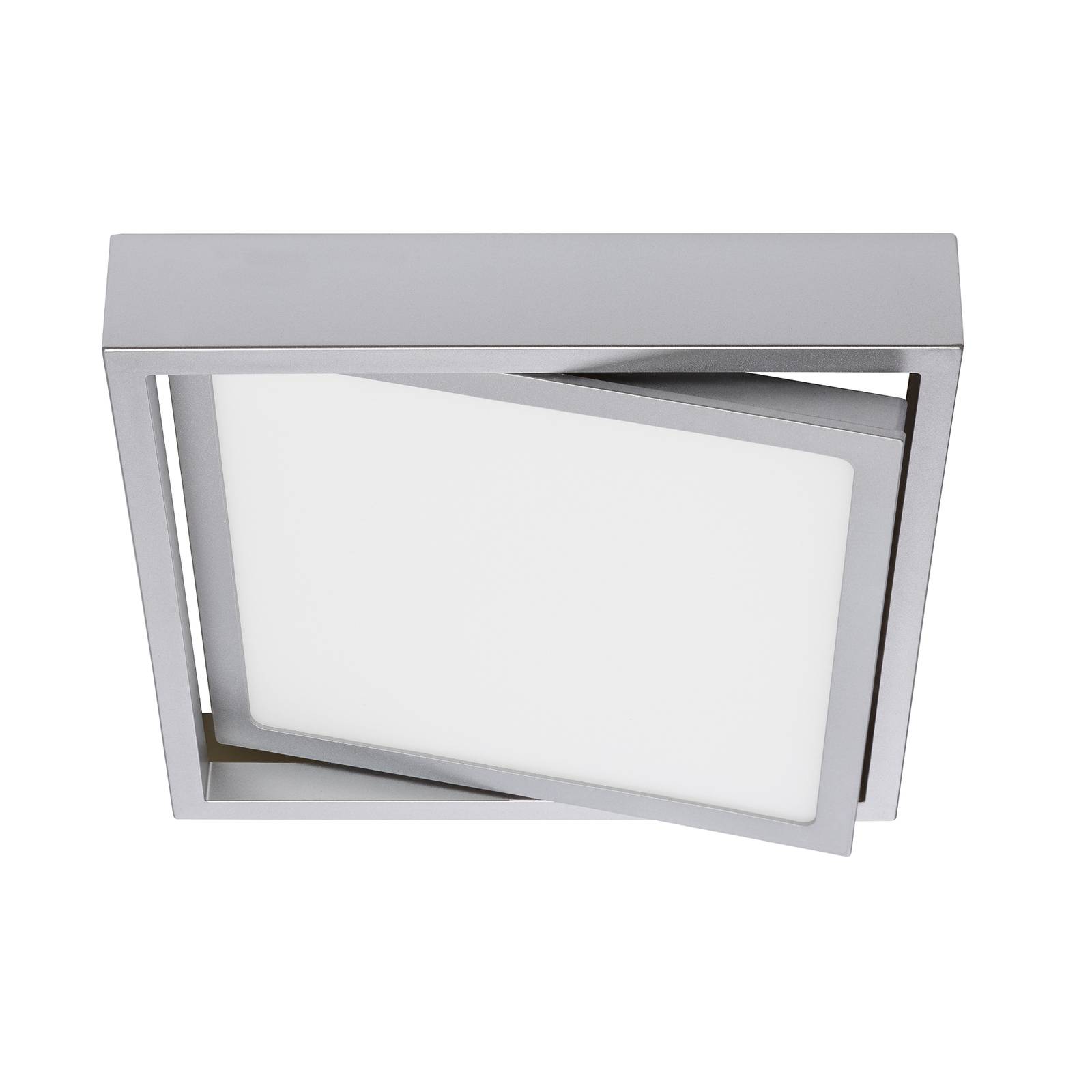Prios Uvan LED-taklampa vippbar, kantig, krom