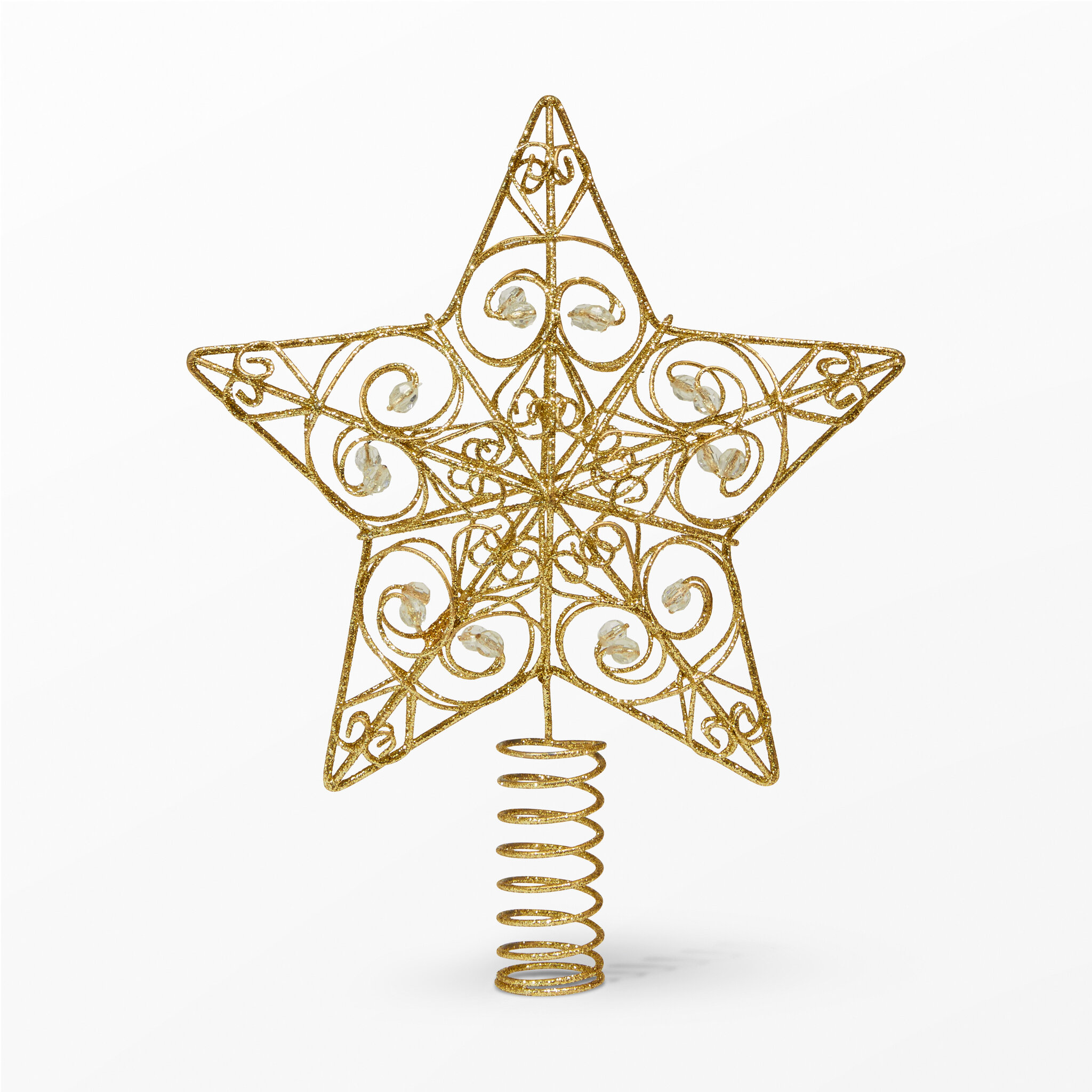 Julgransstjärna, glittrig