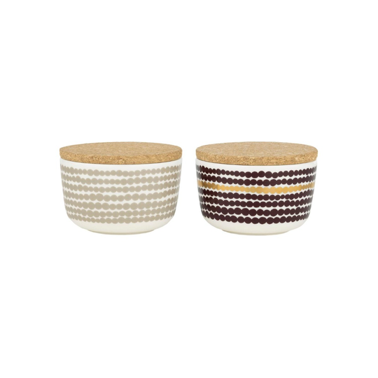 Marimekko Skål med lock SIIRTOL 2.5 dl 2-pack