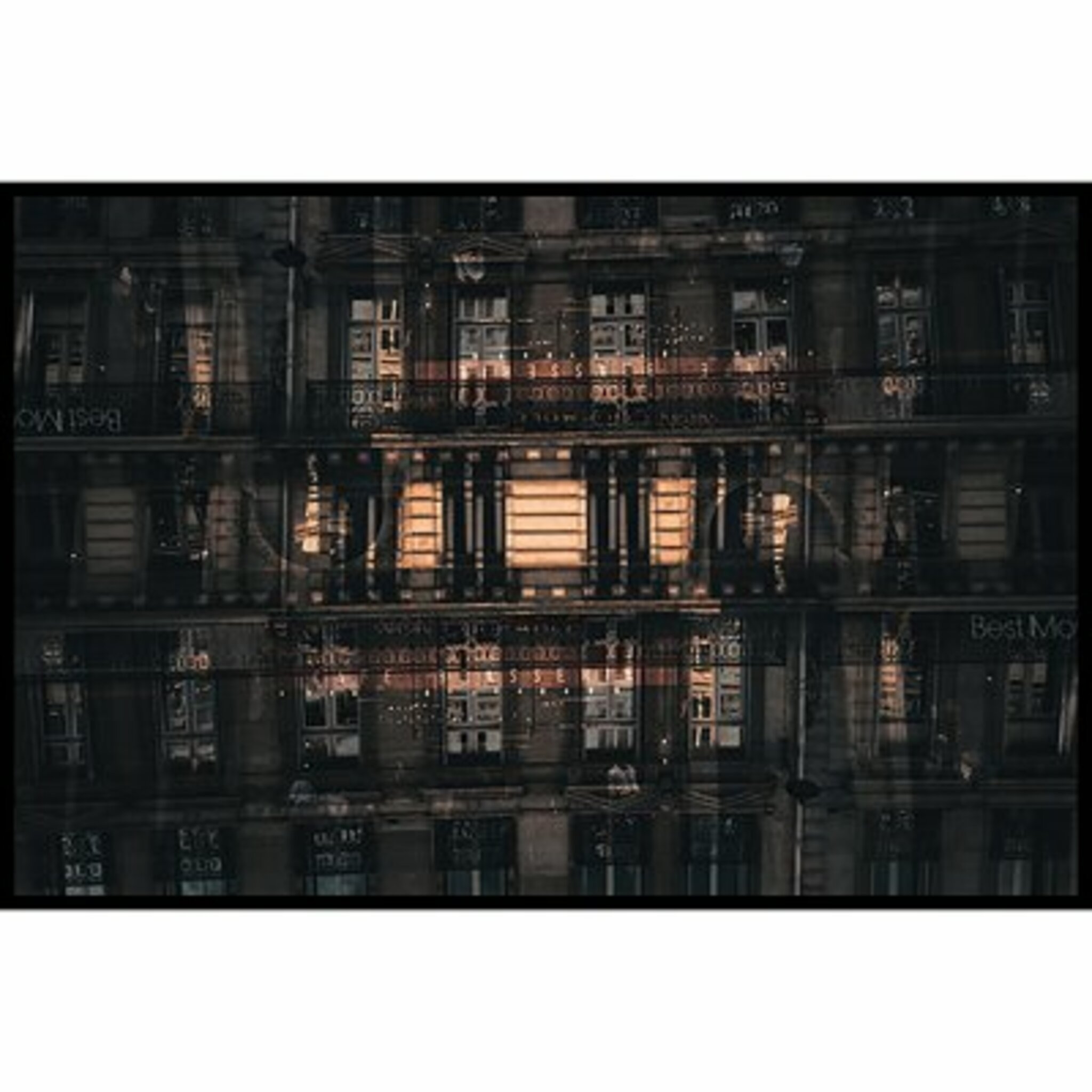 Blurry Facade Poster