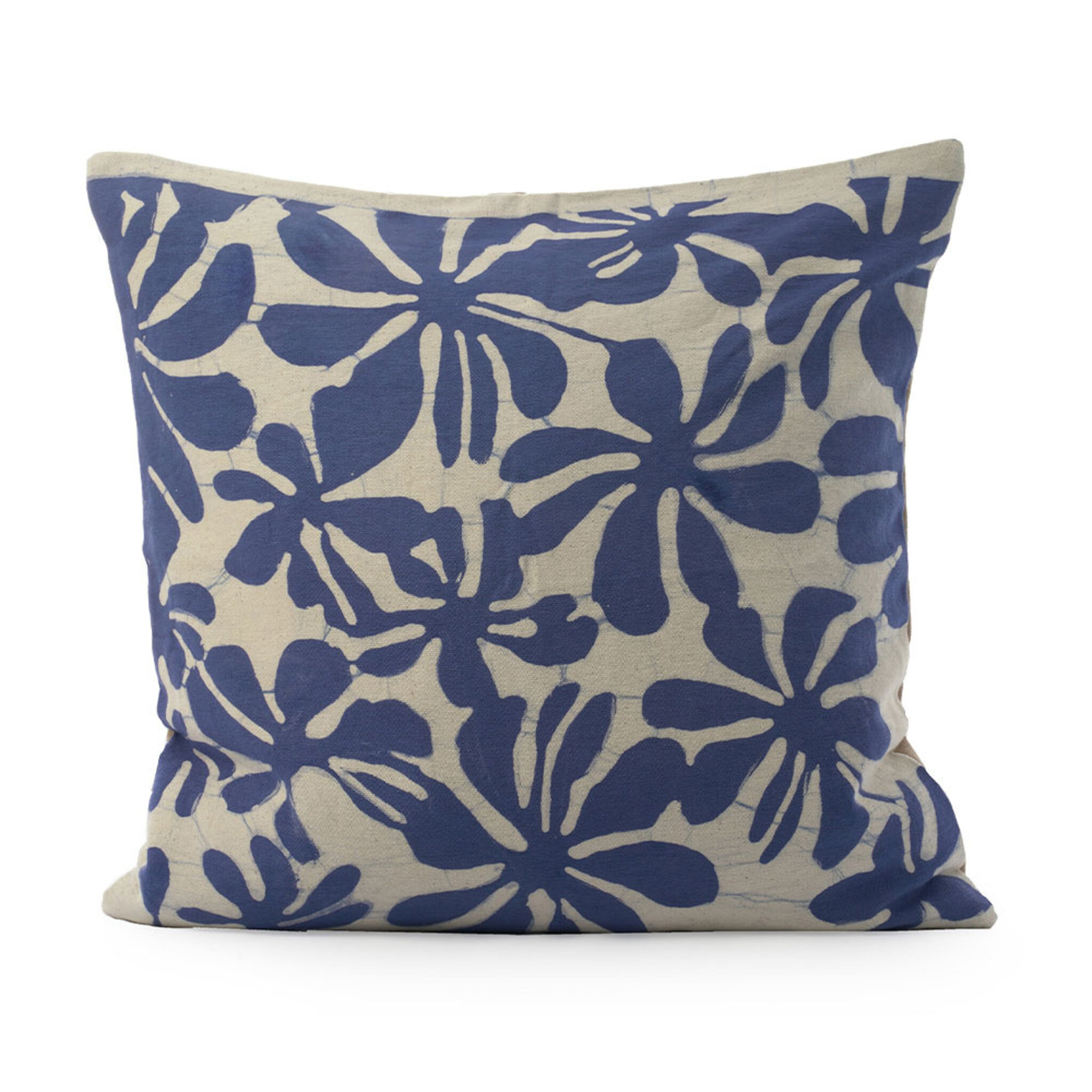 Kuddfodral 50x50 Blue Printed Flower, 50X50