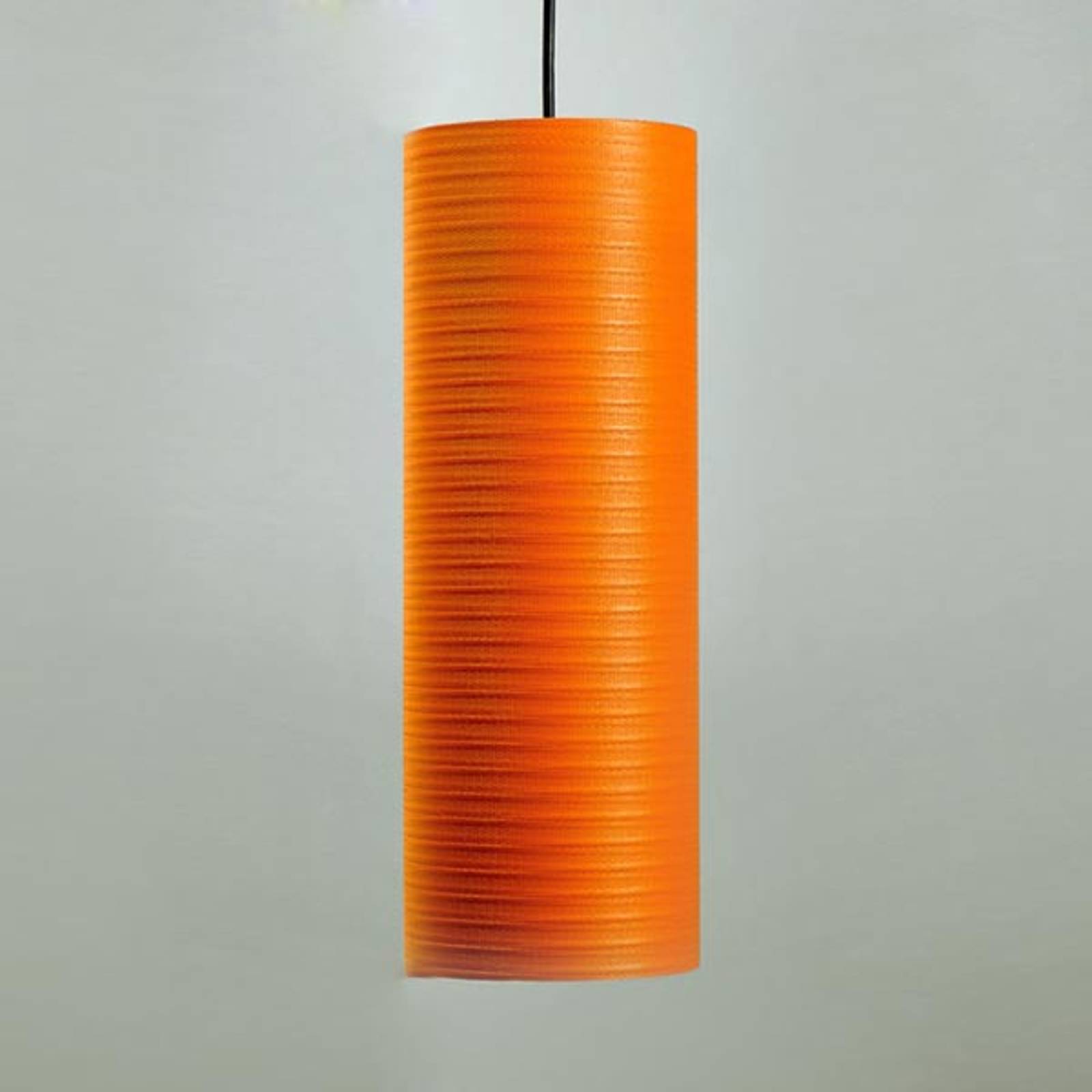 Tube-hänglampa, 30 cm, orange