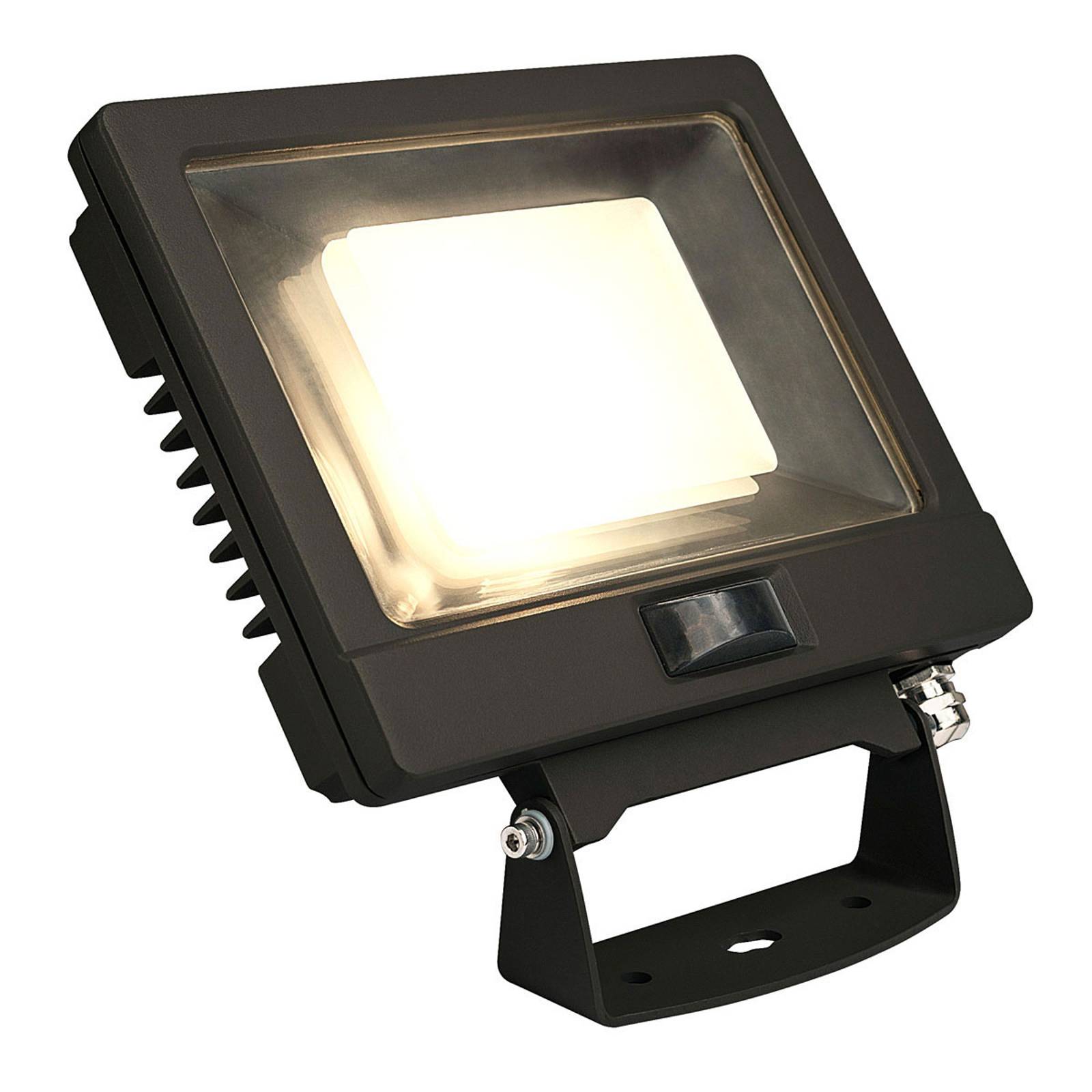 SLV Spoodi sensor utomhus spotlampa svart 20 cm