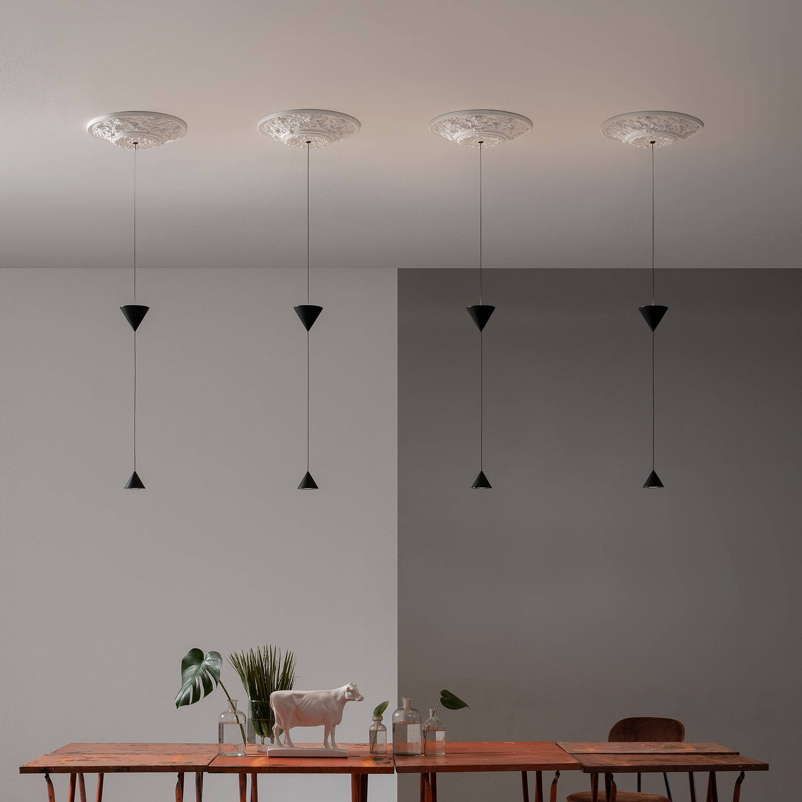 Karman Moonbloom LED-hänglampa 2 lampor 3 000 K