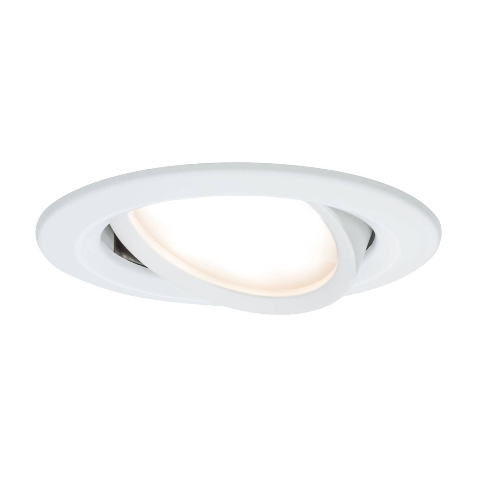 Paulmann 3-pack LED-spot Slim Coin svängbar vit