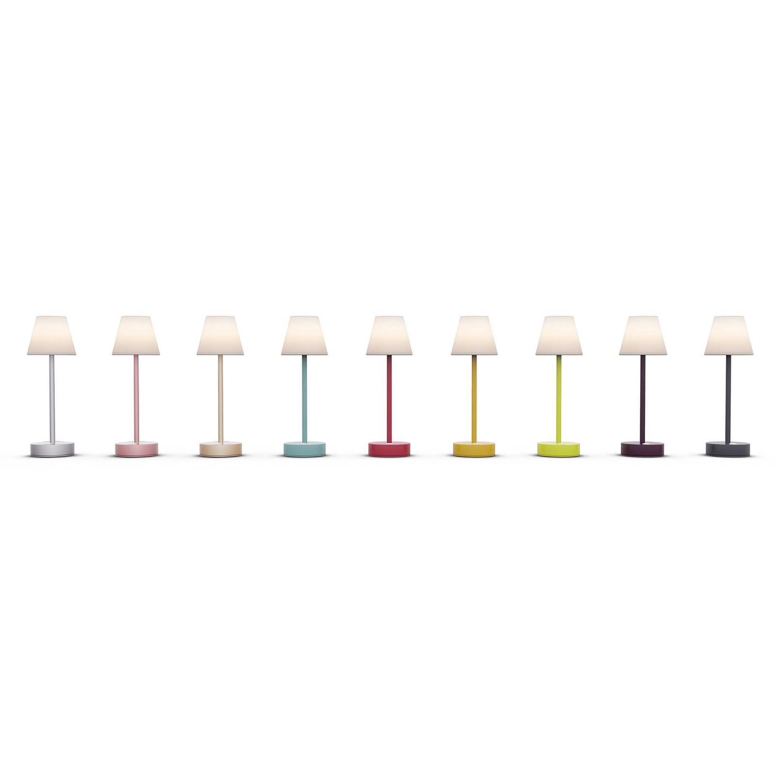 Newgarden Lola Slim LED-bordslampa batteri, lime