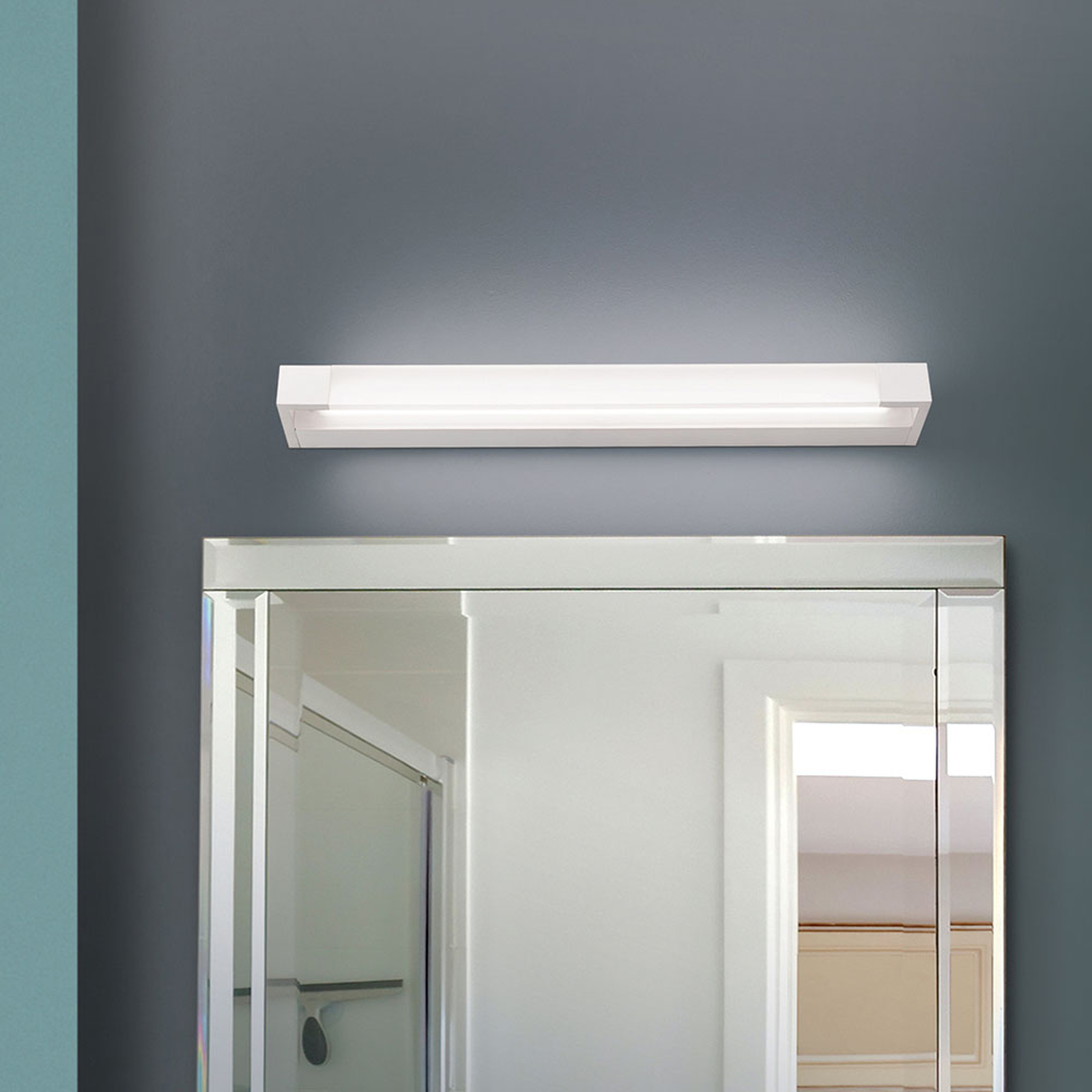 LED-spegellampa Marilyn 57 cm vit