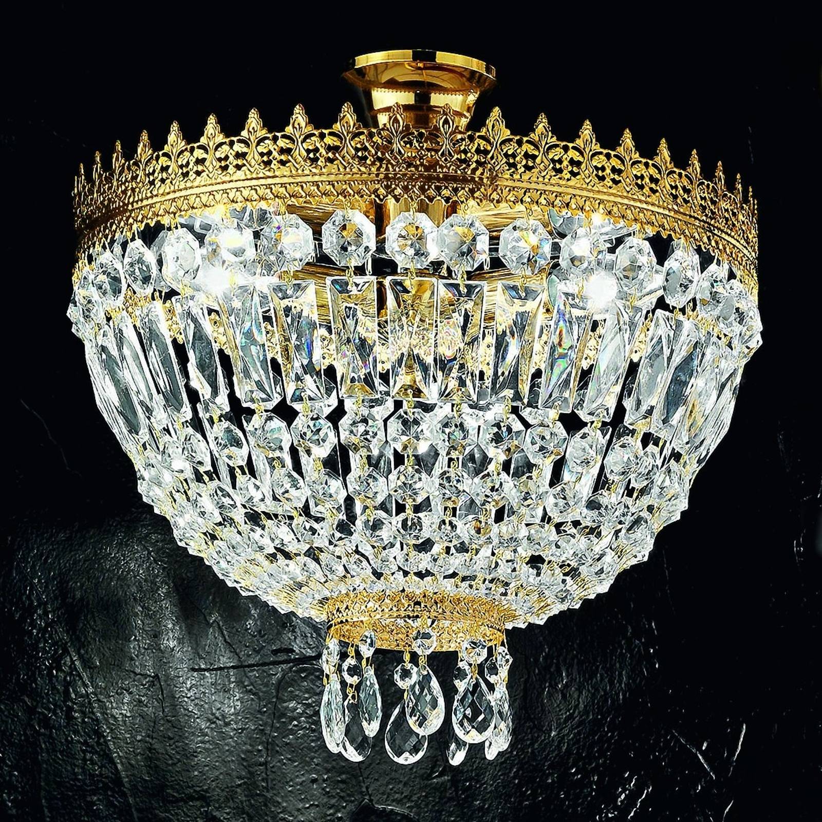 Taklampa Cupola, 24 karats förgyllning