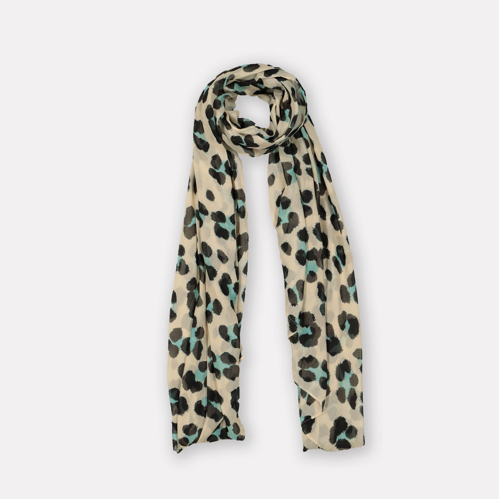 Leopardmönstrad scarf