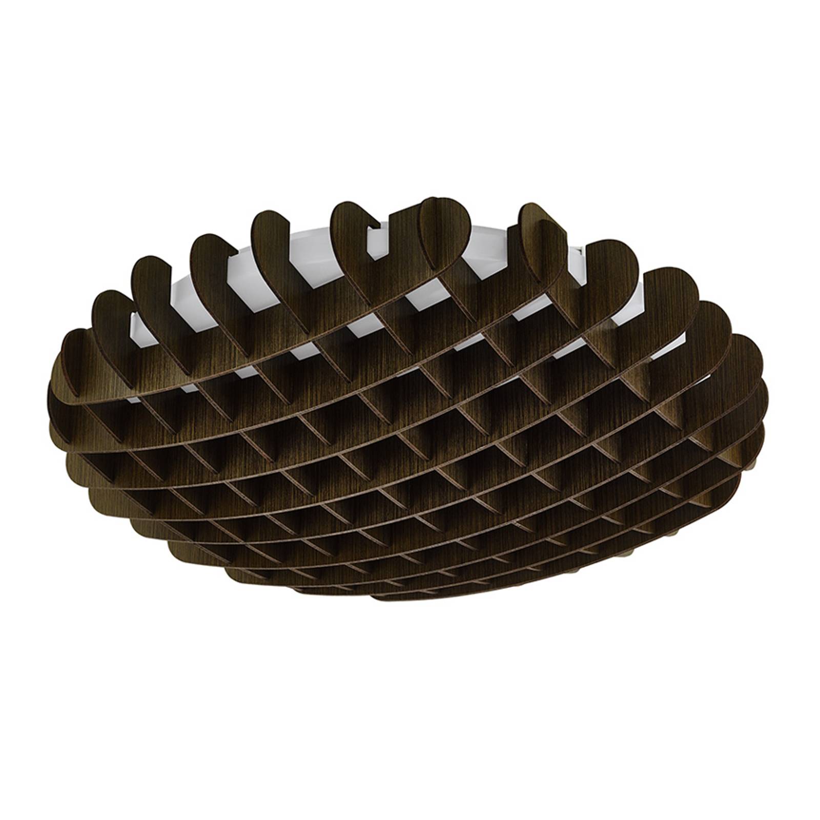 LED-taklampa Valdecabras, brun