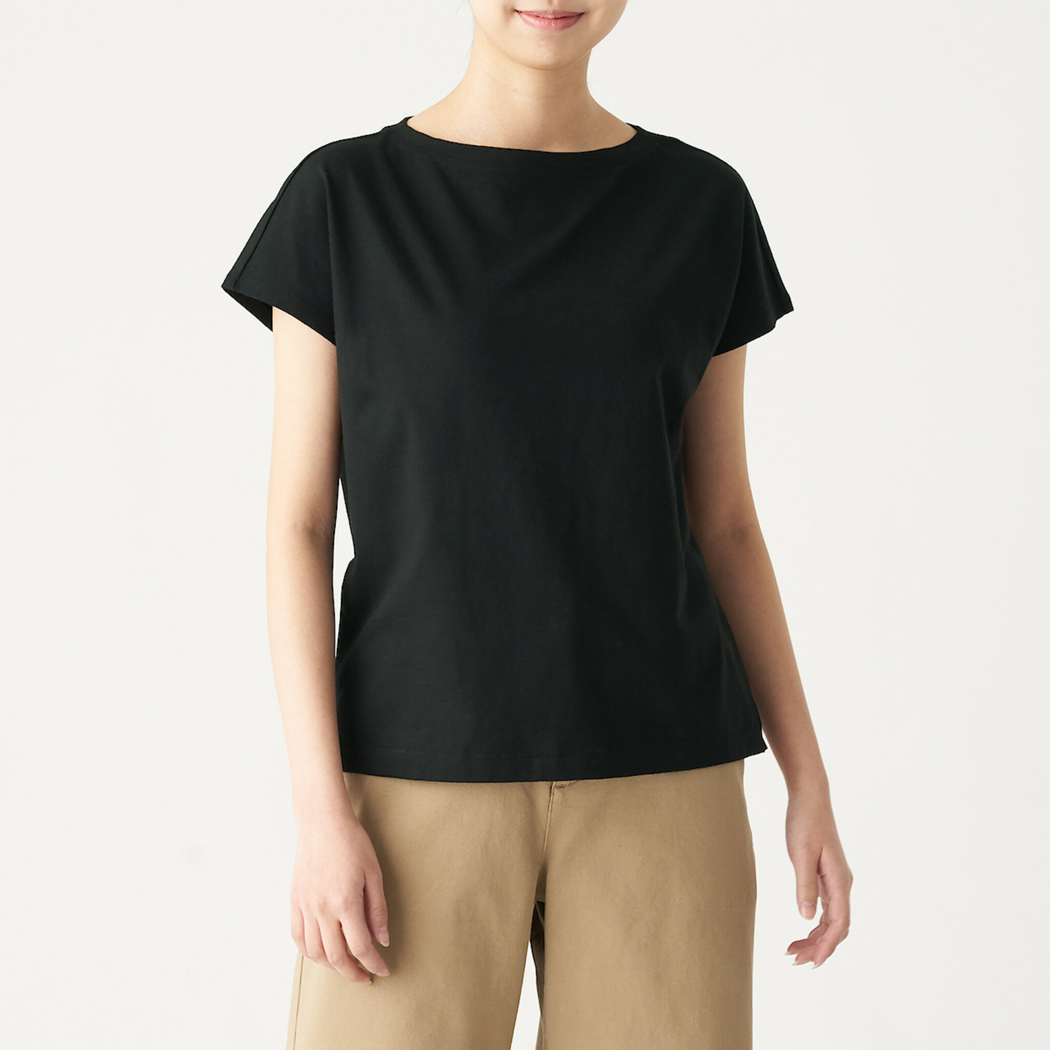 Slub T-shirt Med Fransk Ärm – Crew Neck