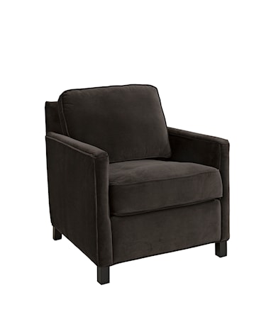 COMBE armchair velvet dark brown