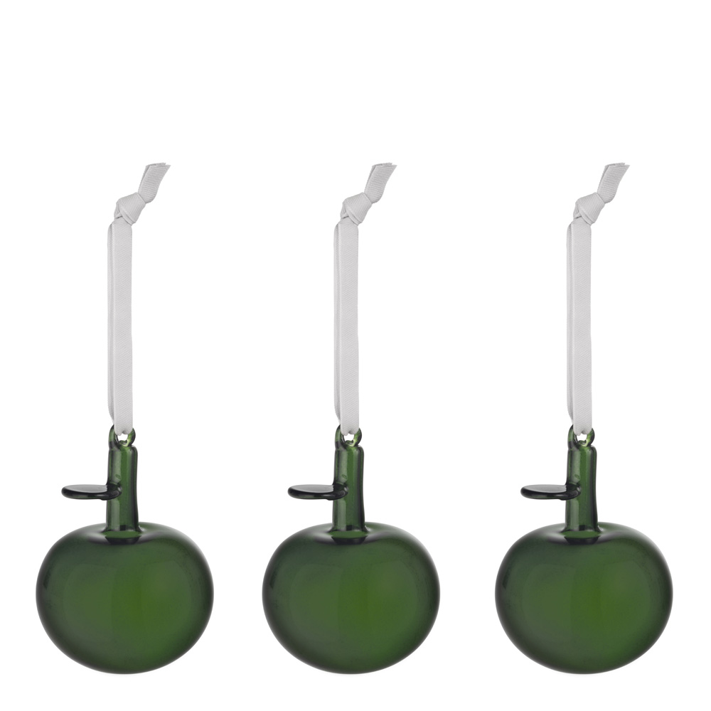 Iittala - Iittala Glasäpple 3-Pack Grön