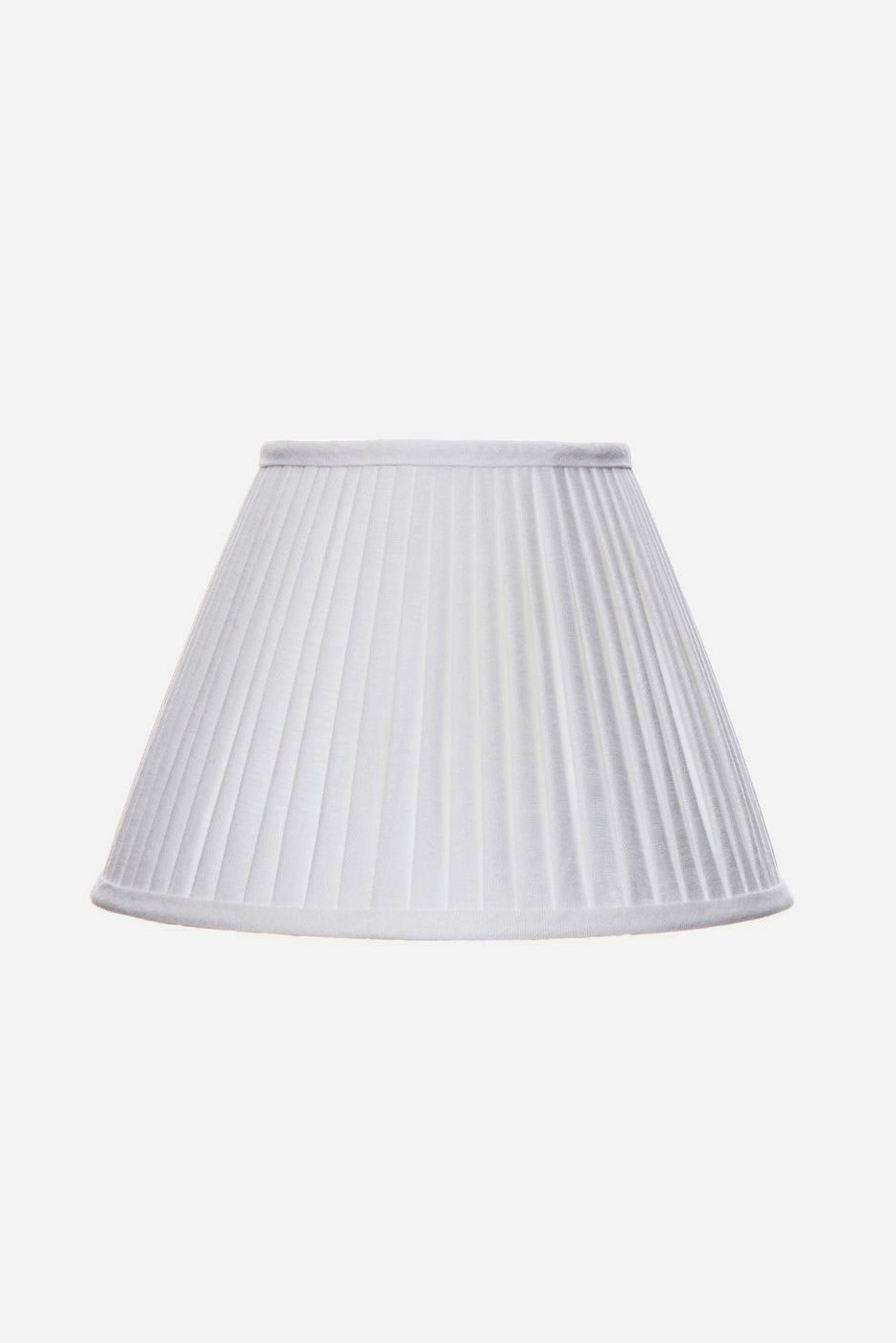 Lampskärm plisserad 35,5 cm vit linne