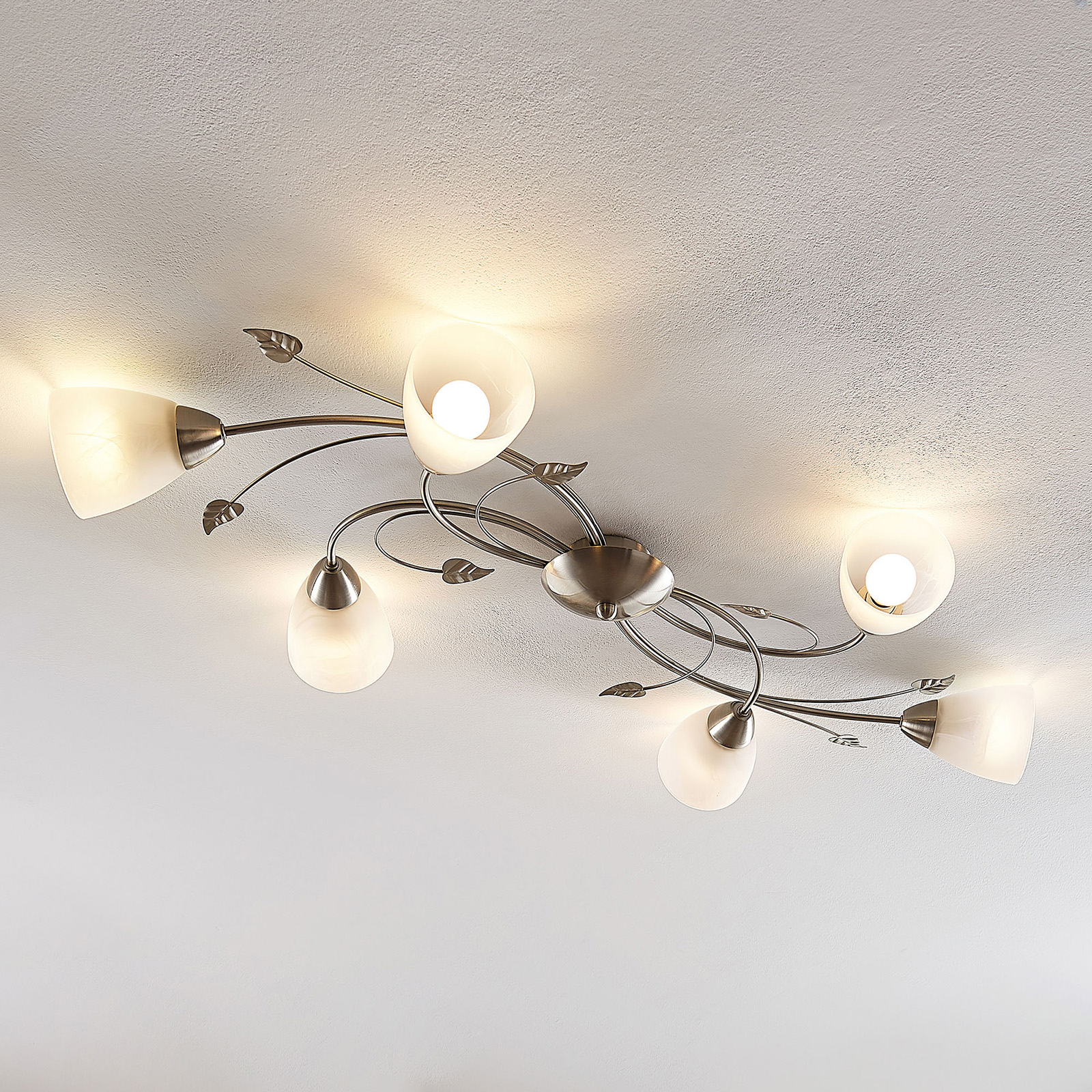 Lindby Yannie LED-taklampa, 6 lampor