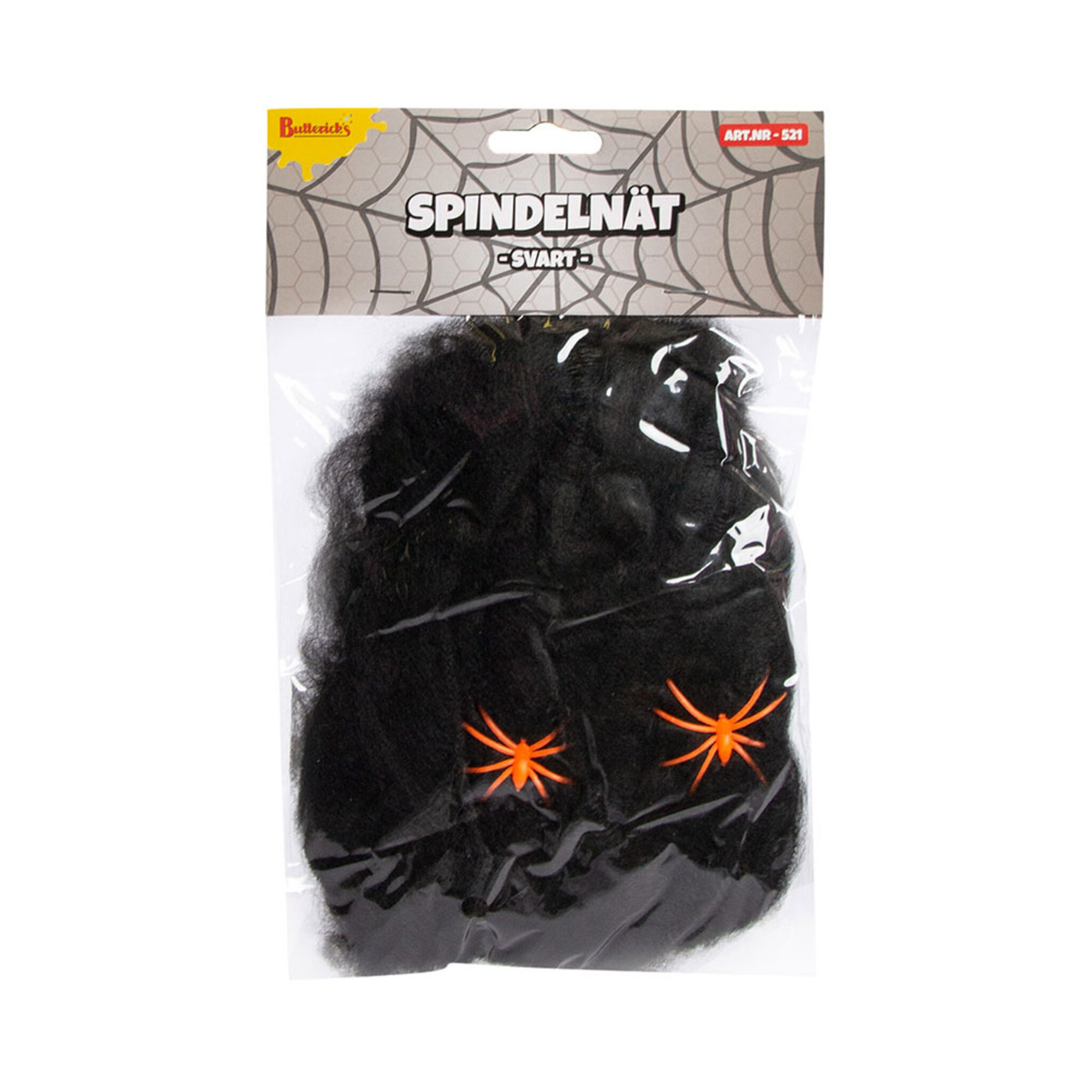 Spindelnät, svart 20 gr Halloween