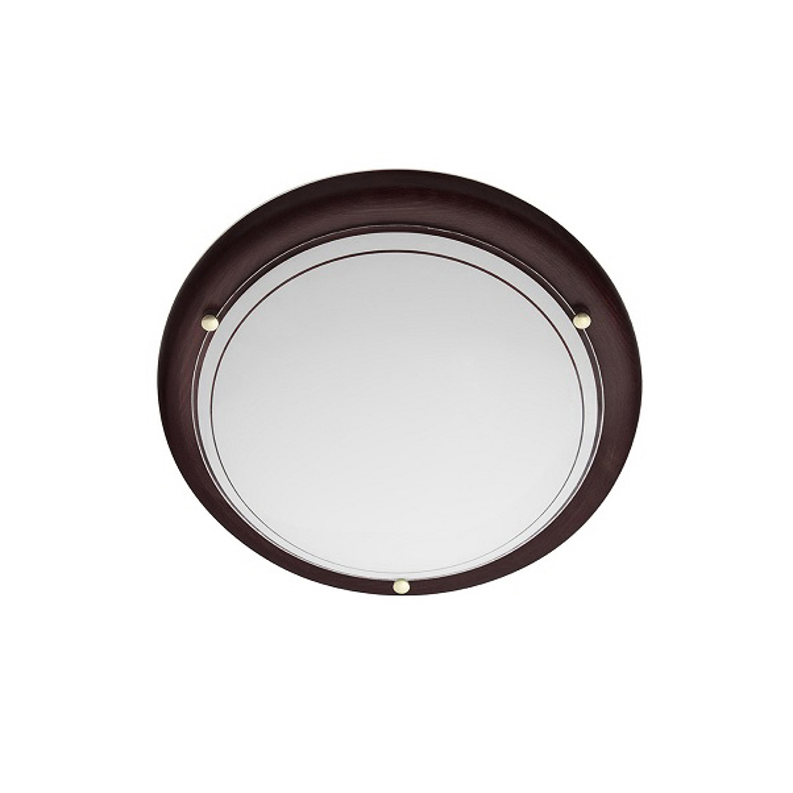 Taklampa P2D, Ø 37 cm, wengeträ