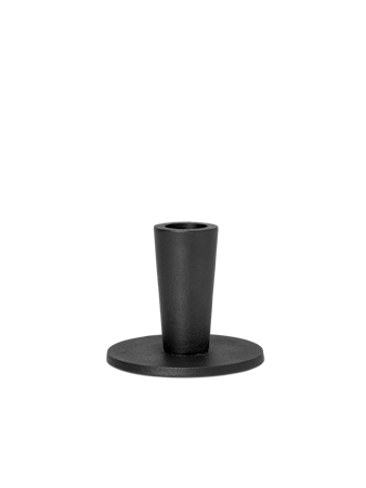 Hoy Casted Ljusstake Låg Svart