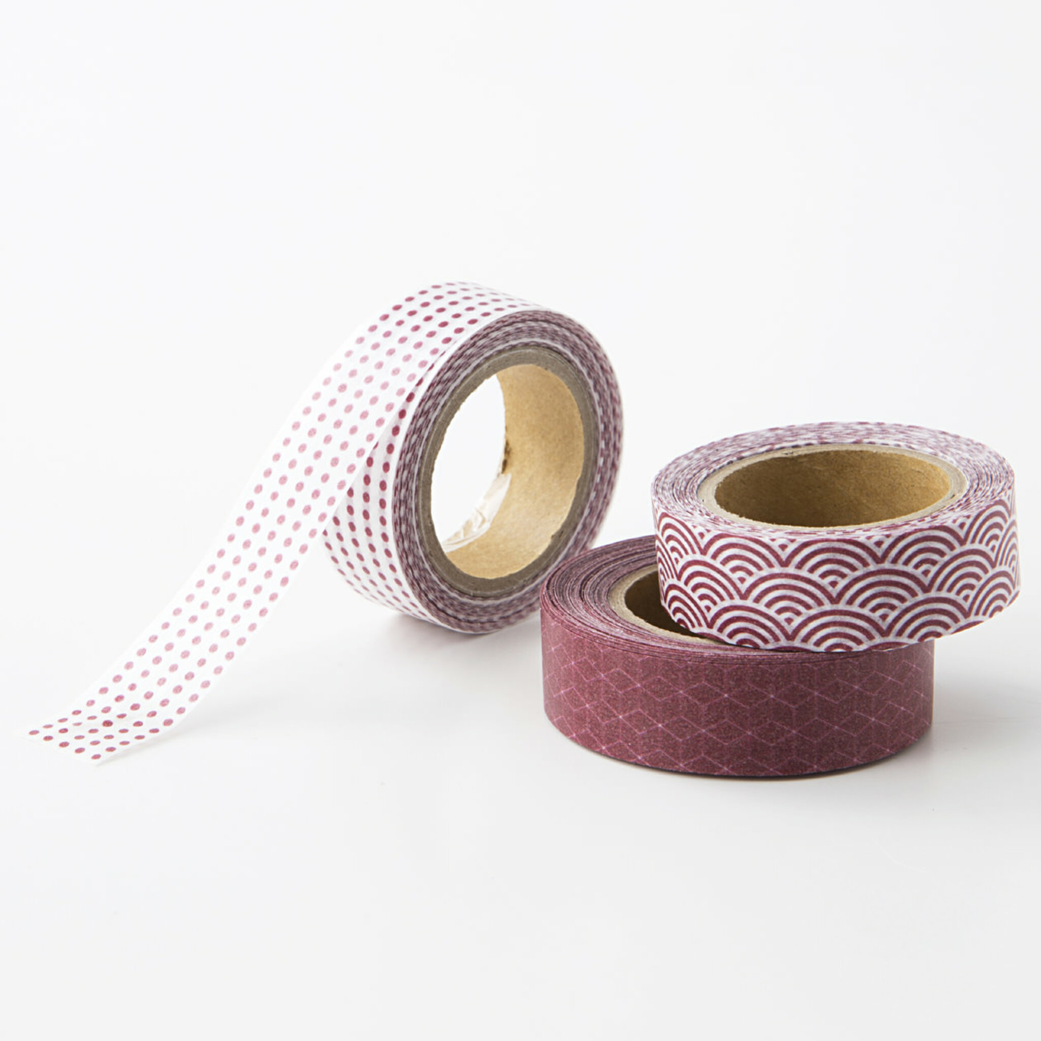 Washi Tejp - Röd 3 Pack, ONESIZE