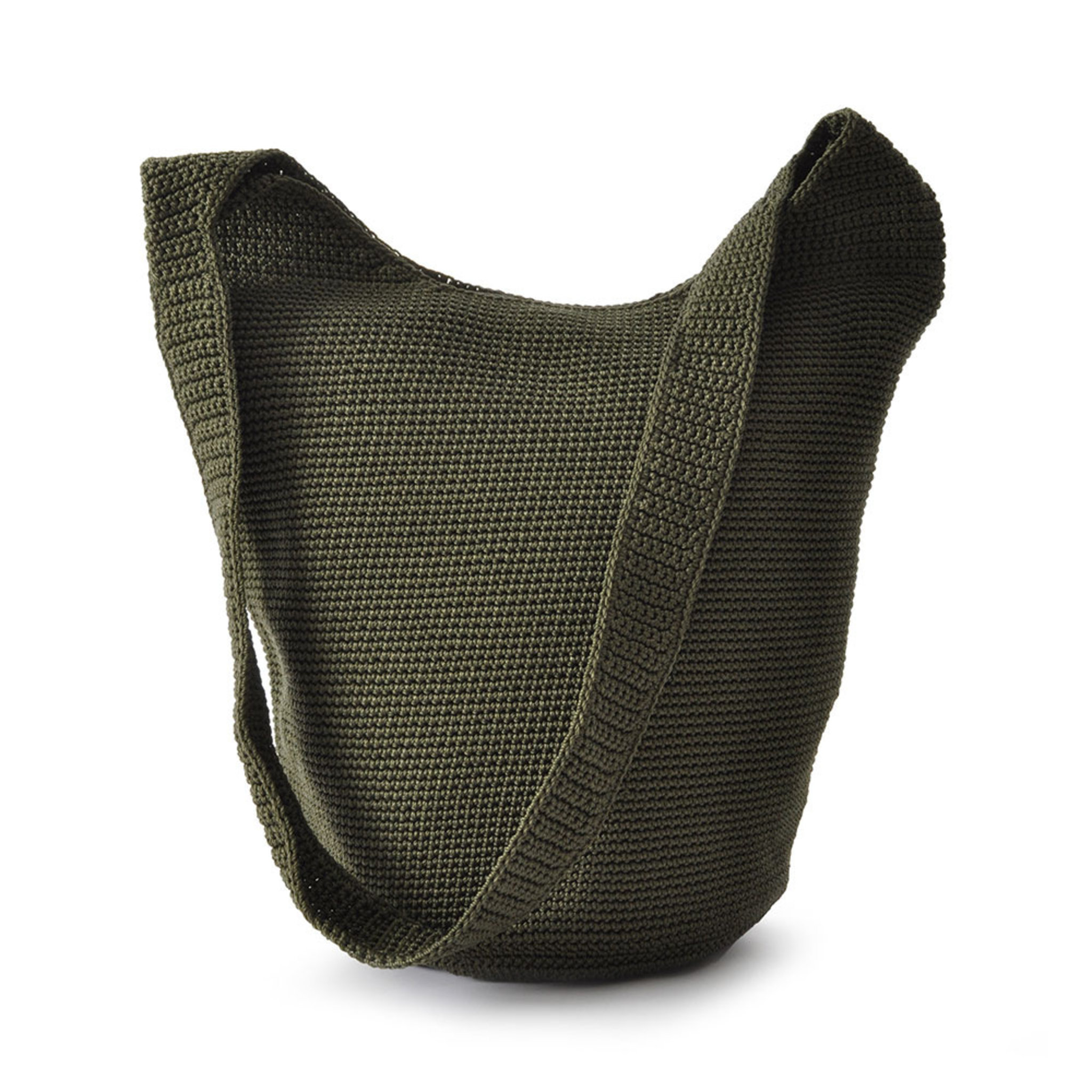 Body Bag Green Crochet