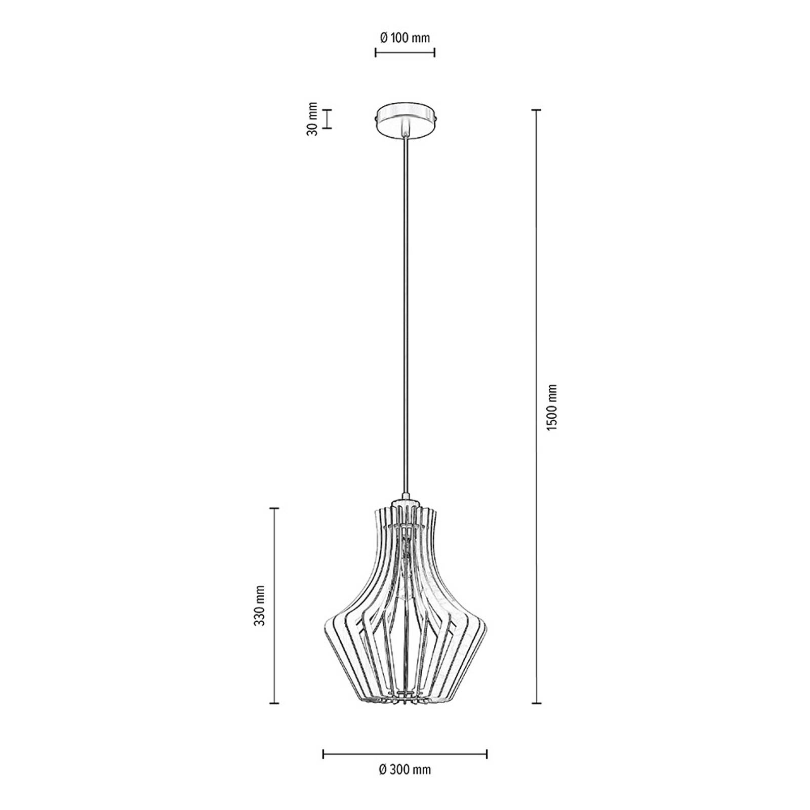 Envolight Floj hänglampa, björkplywood Ø 30 cm