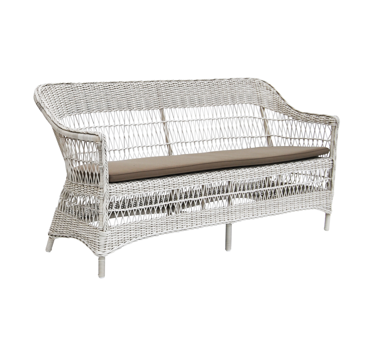 Rottingsoffa Charlot 3-sits Vintage white, Sika-design