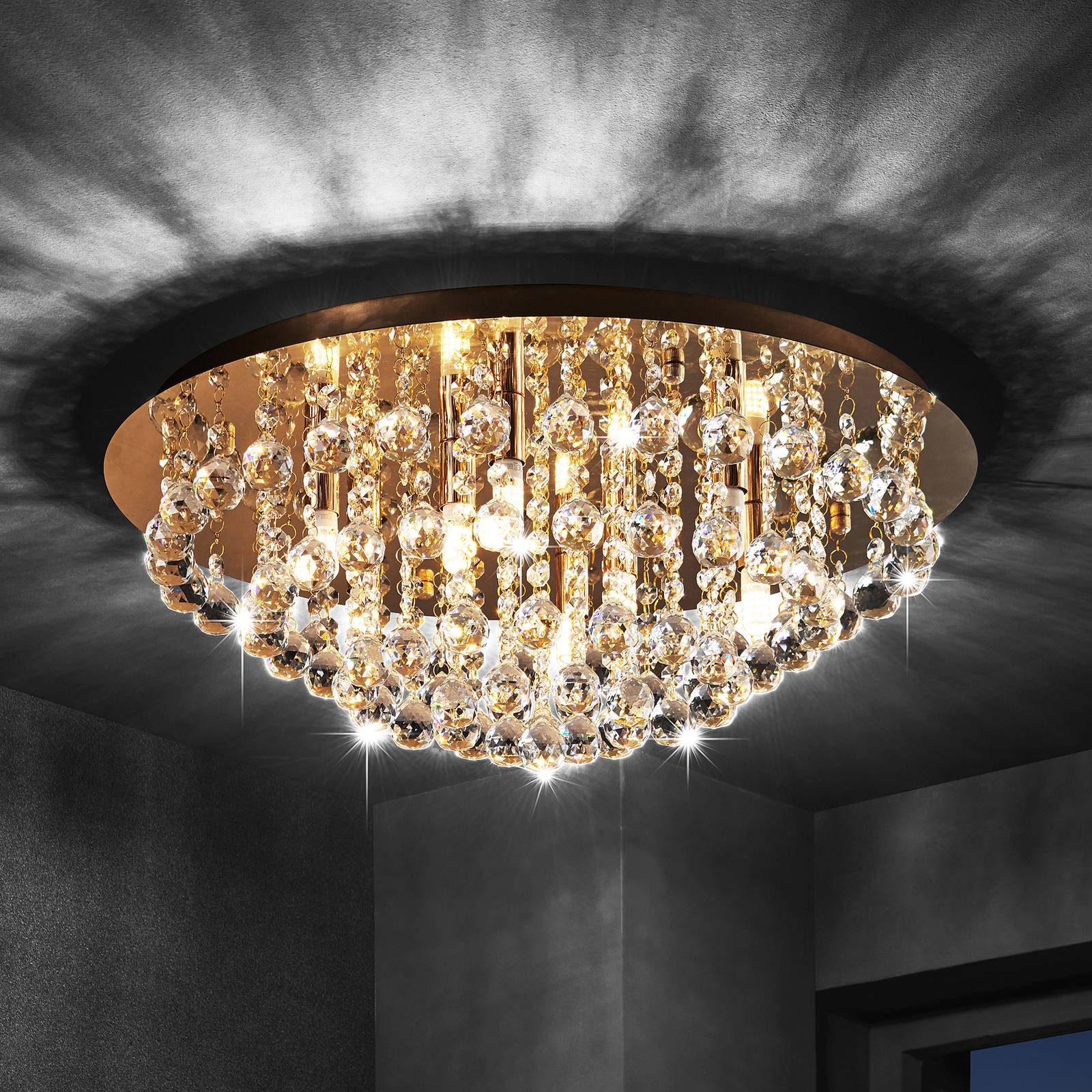 Lindby Gillion taklampa, 8 lampor
