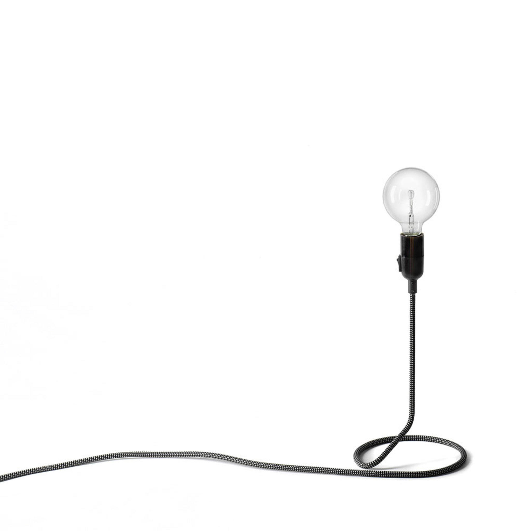 Bordslampa Cord Lamp Mini, 48 cm, svart/vit