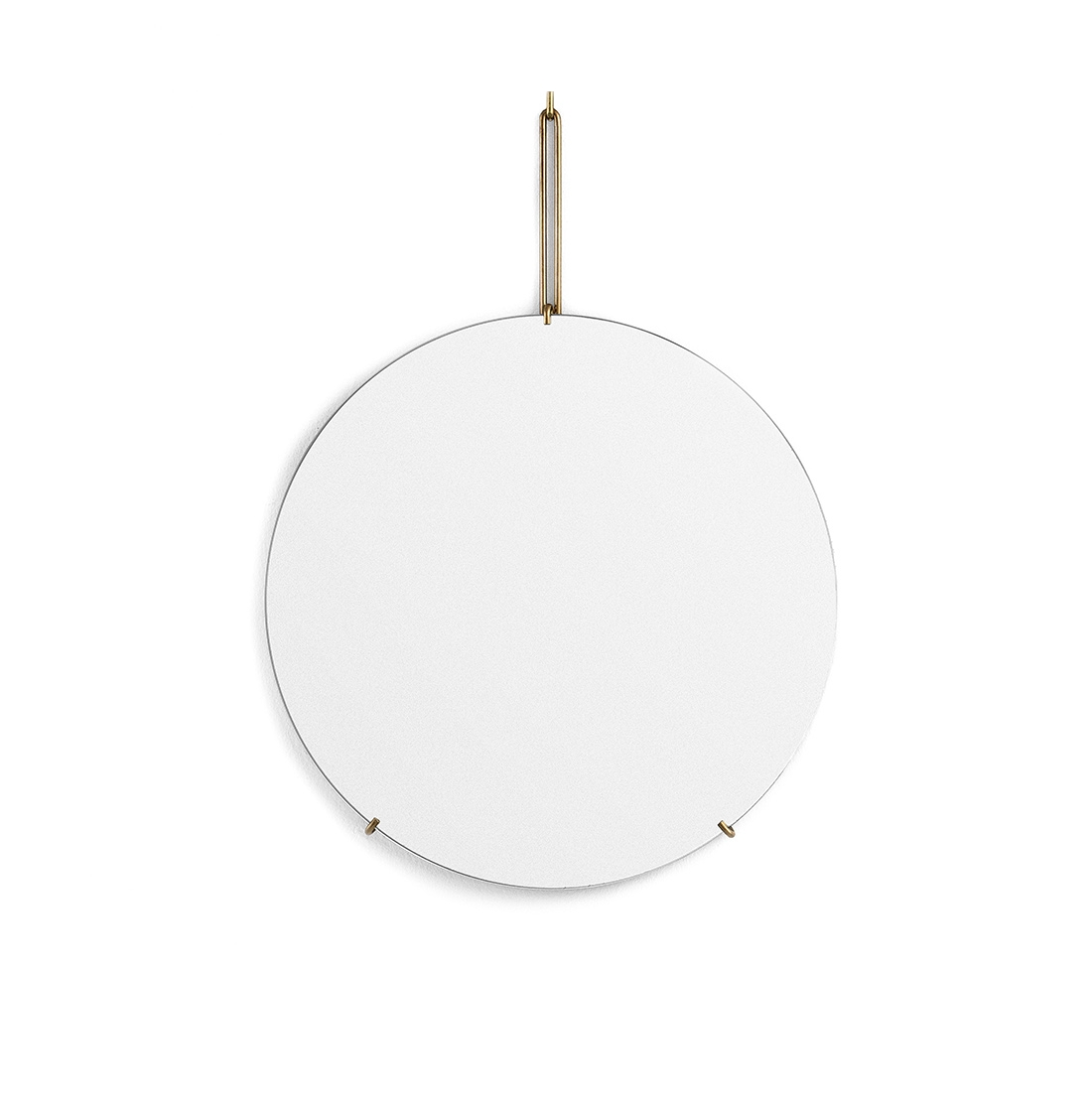 Spegel Ø50cm WALL MIRROR brass, MOEBE