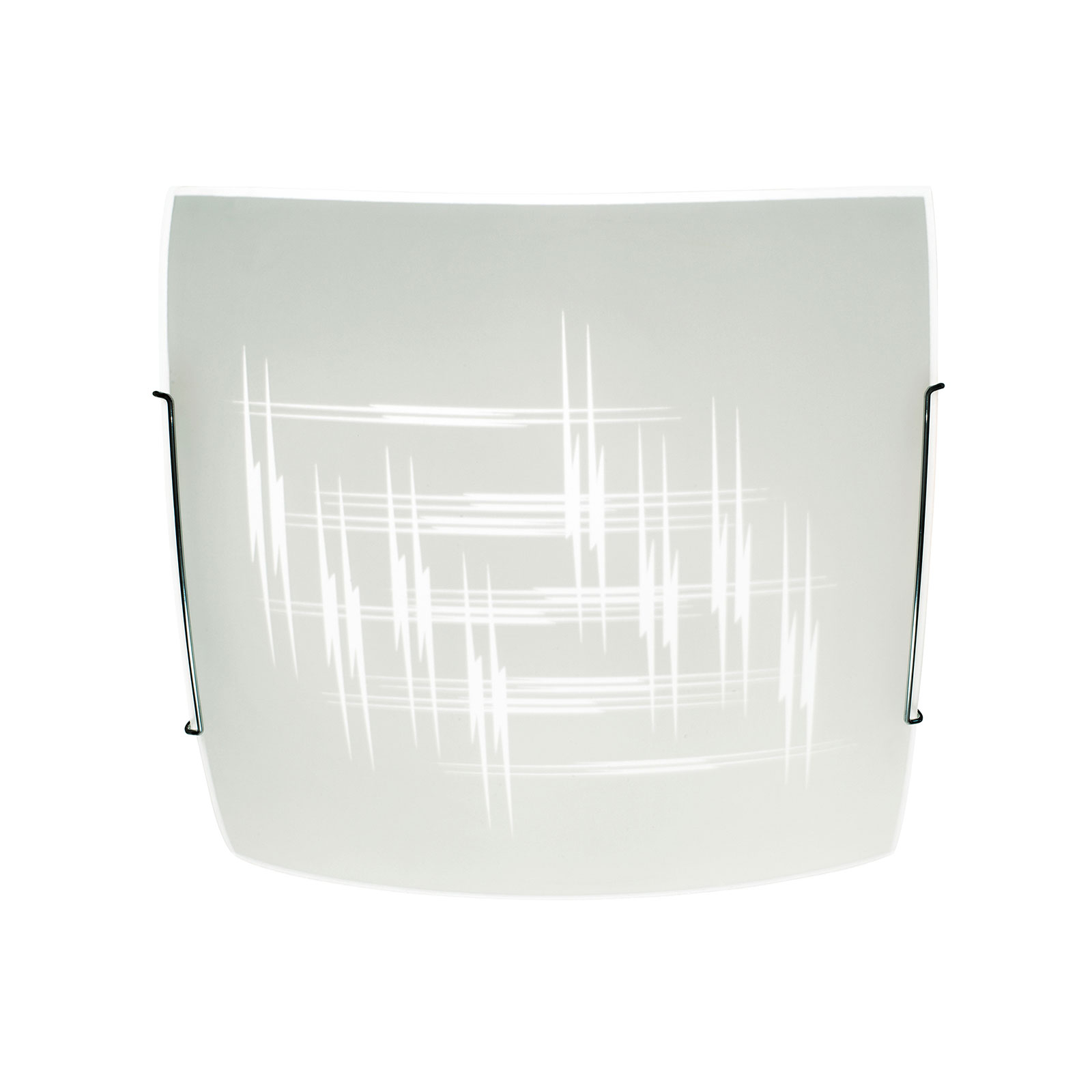 Taklampa Scratch av glas, 30 x 30 cm
