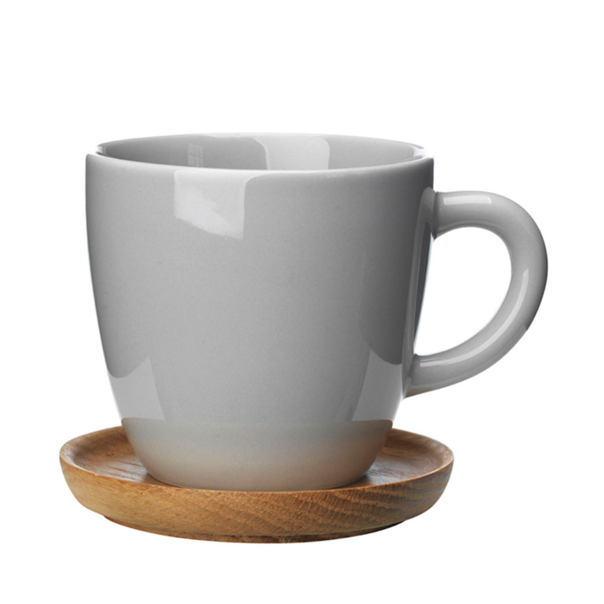 Kaffemugg med träfat, Höganäs Keramik, 33 cl