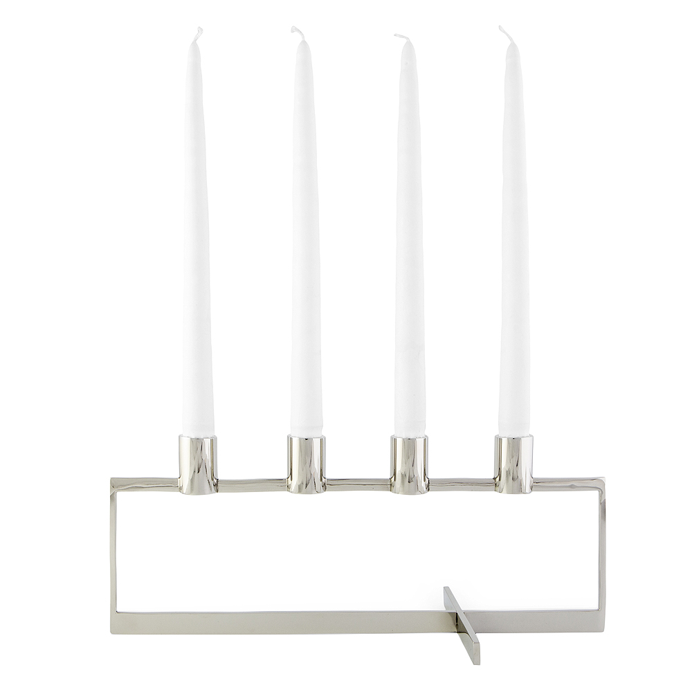 Klong - A.D. Adventsljusstake 14,5x36 cm Rostfri