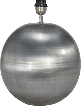 Globe Lampfot Blekt Silver 50cm